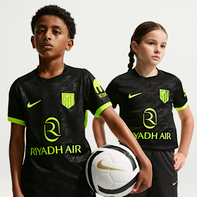 Atlético Madrid 2026/27 Stadium Away — Black/Volt/Volt