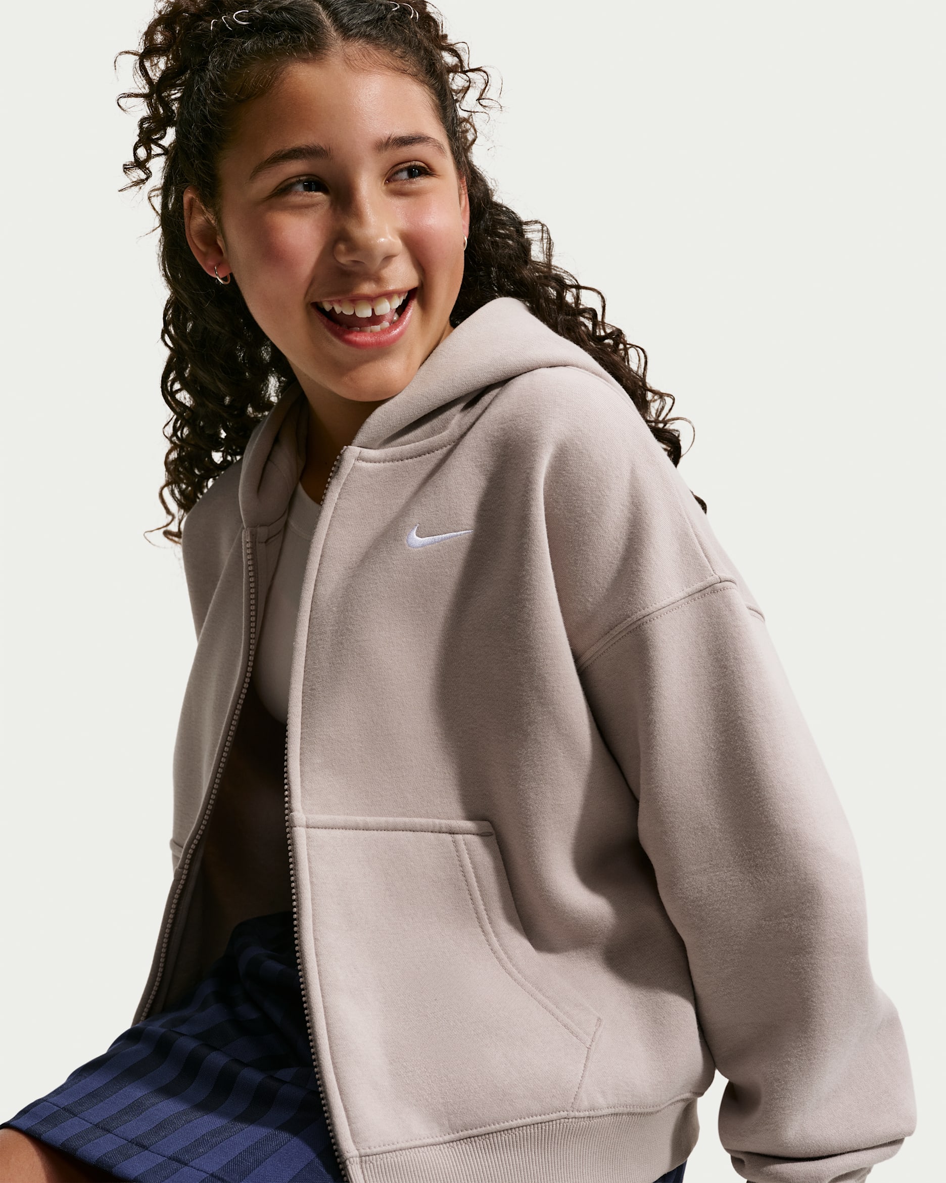 Nike Sportswear Studio Fleece — Moon Particle/White