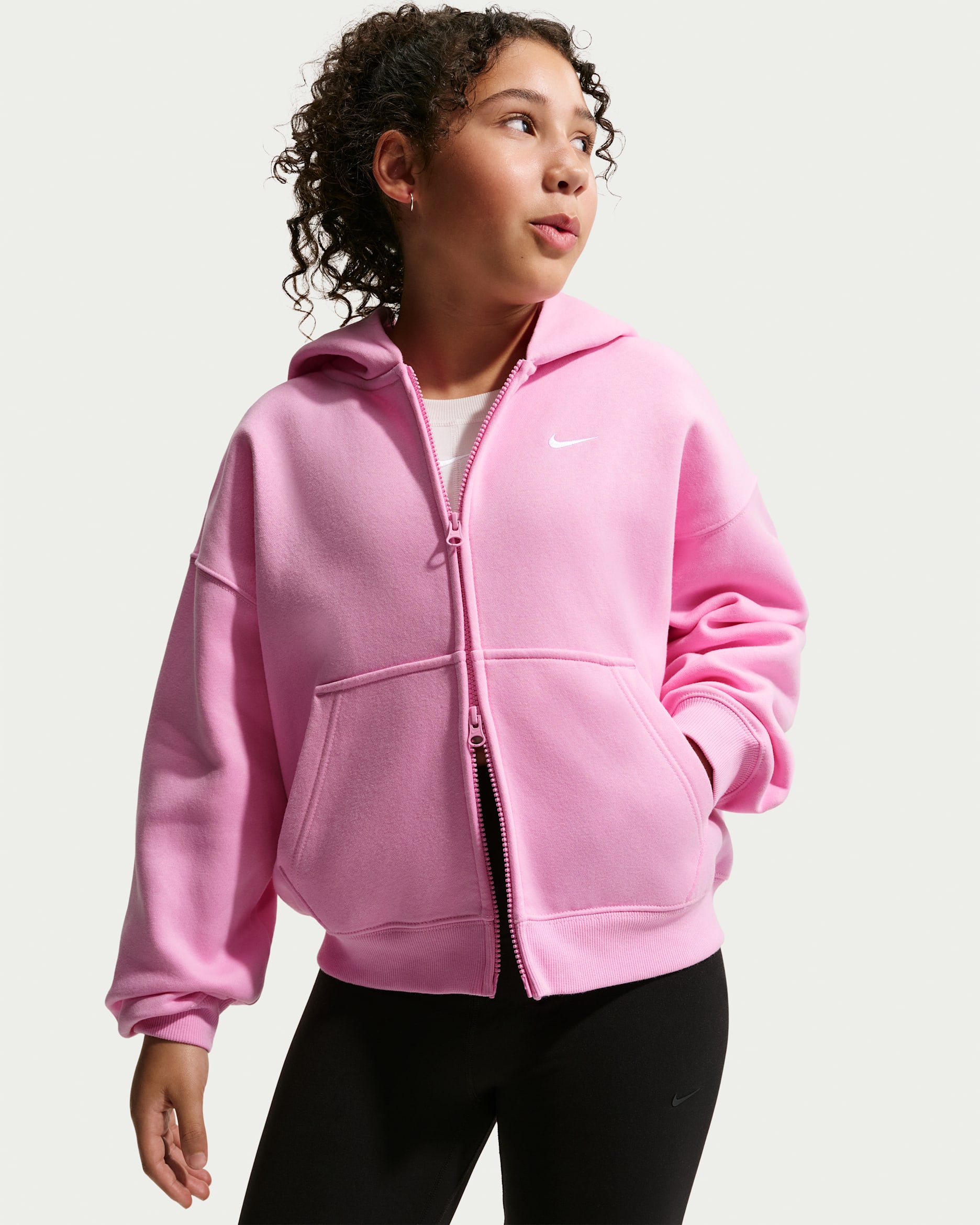 Nike Sportswear Studio Fleece — Pink Rise/White