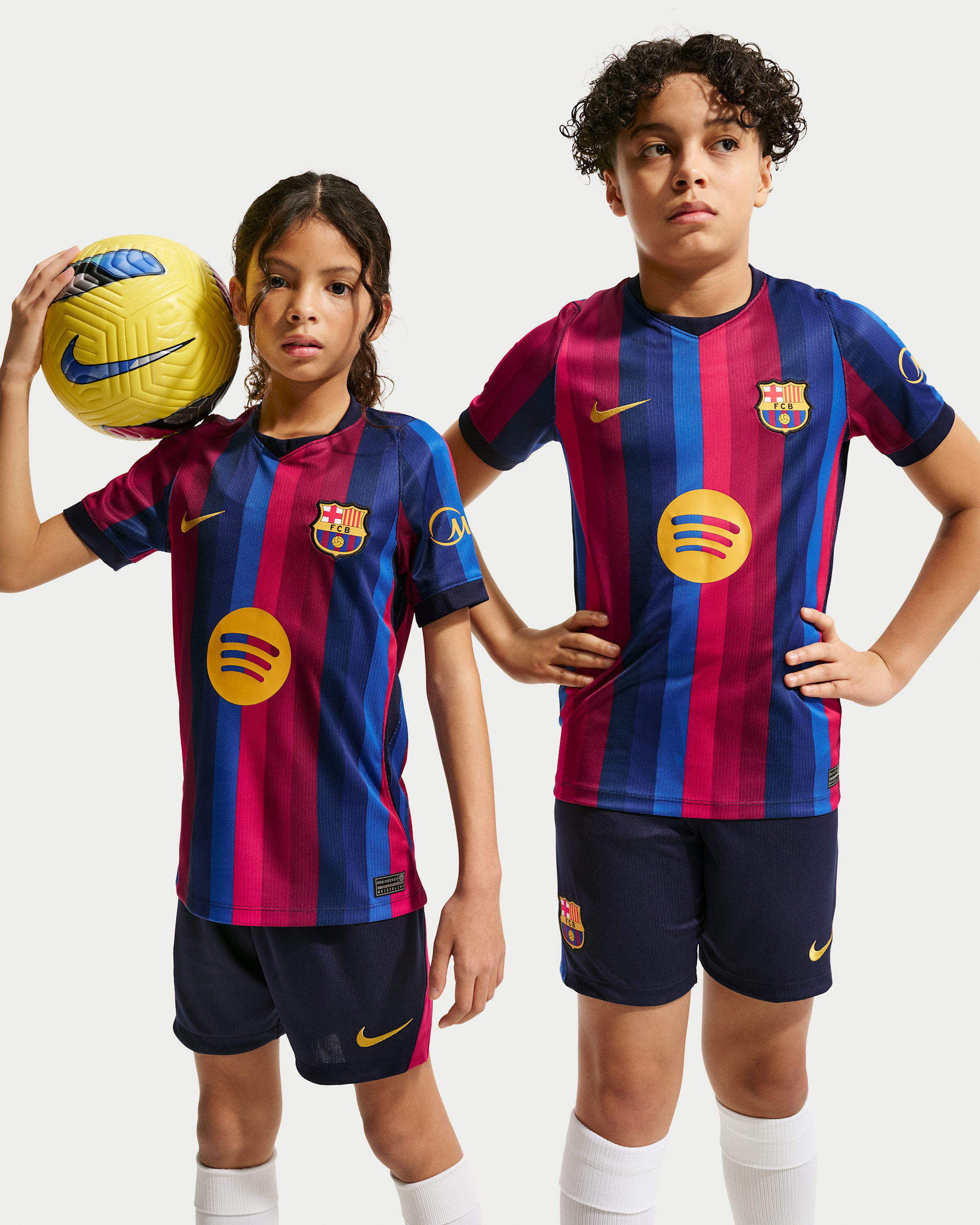 F.C. Barcelona 2026/27 Stadium Home — Deep Garnet/Blue Void/Blackened Blue/Mineral Yellow