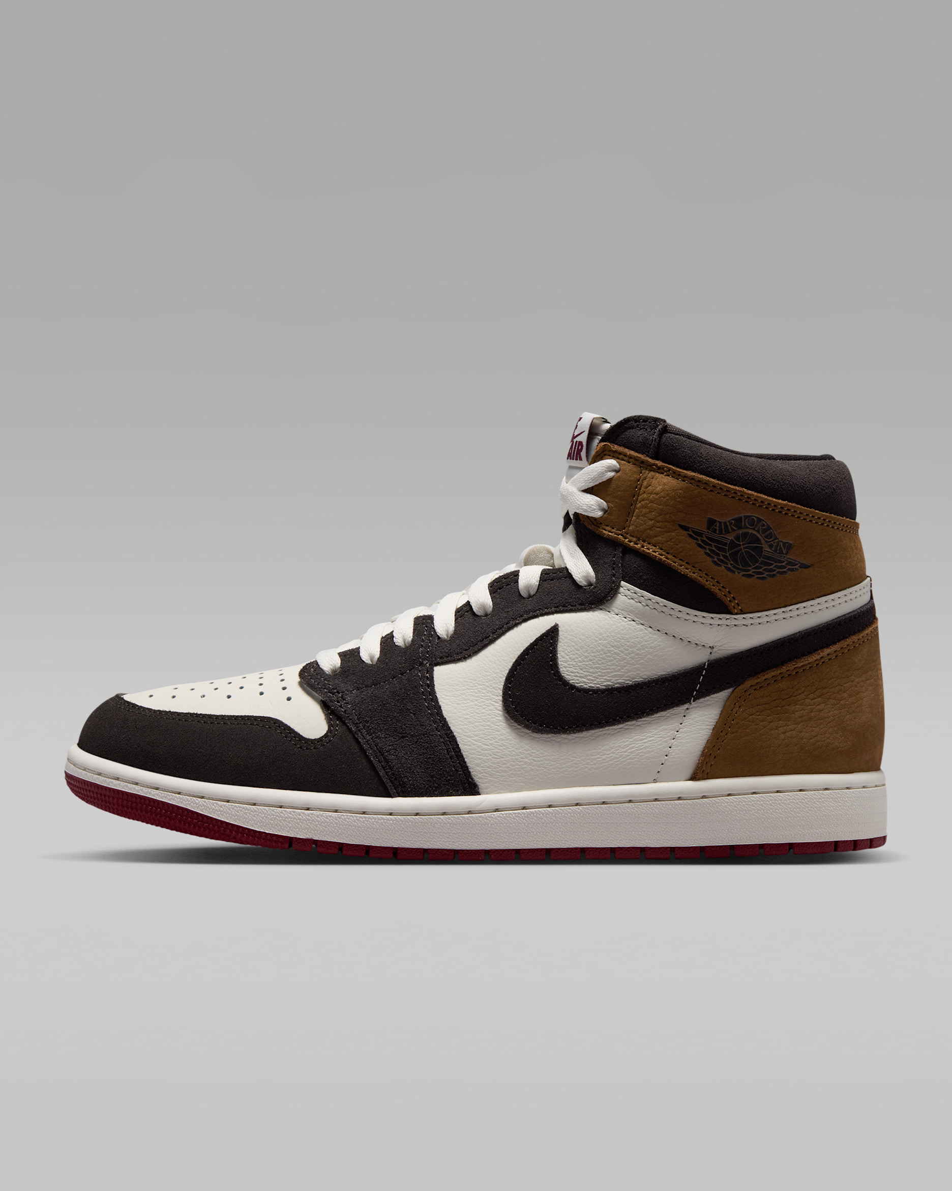 Air Jordan 1 Retro High OG 'Love Letter' — Shadow Brown/Light British Tan/Team Red