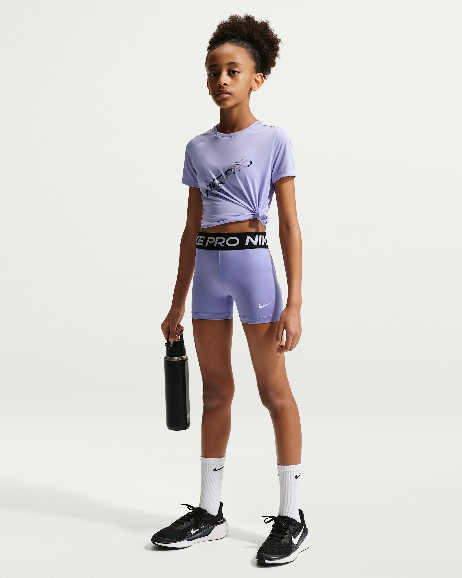 Nike Pro — Light Thistle/White