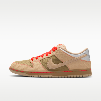 Nike SB Dunk Low Pro — Canvas/Parachute Beige/Bright Crimson/Vachetta Tan