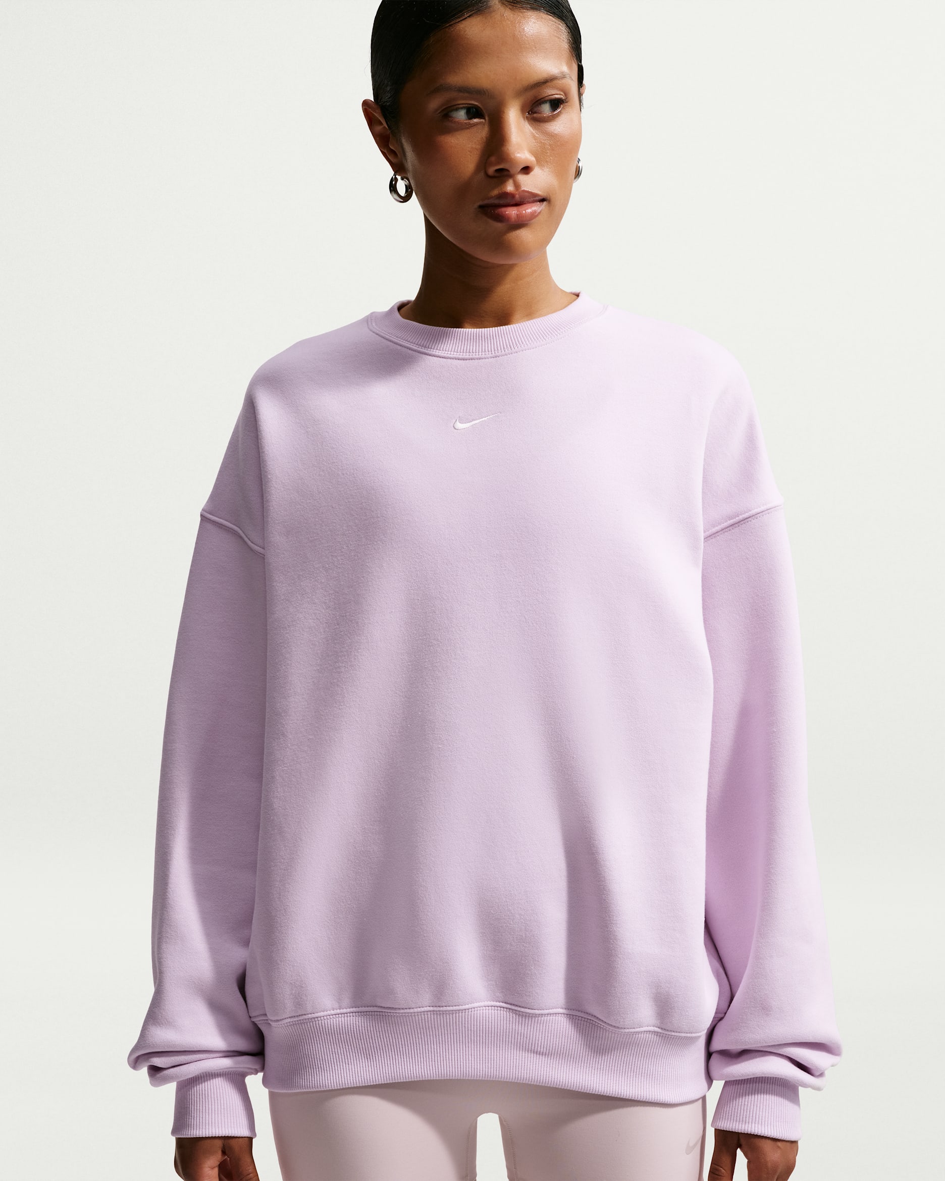 Nike Studio Fleece Medium Weight — Bleached Lilac/Sail