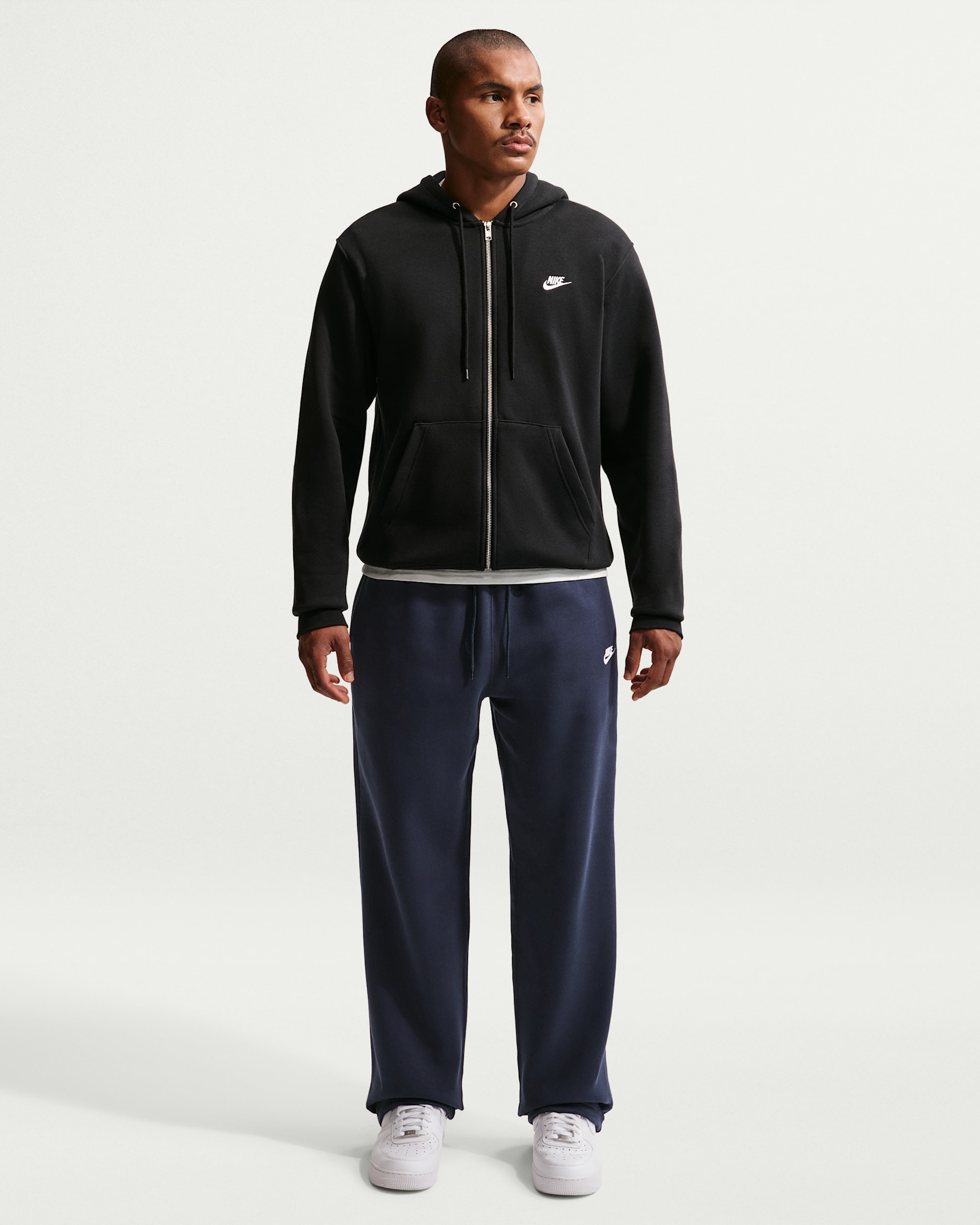 Nike Sportswear Club — Obsidian/Obsidian/White