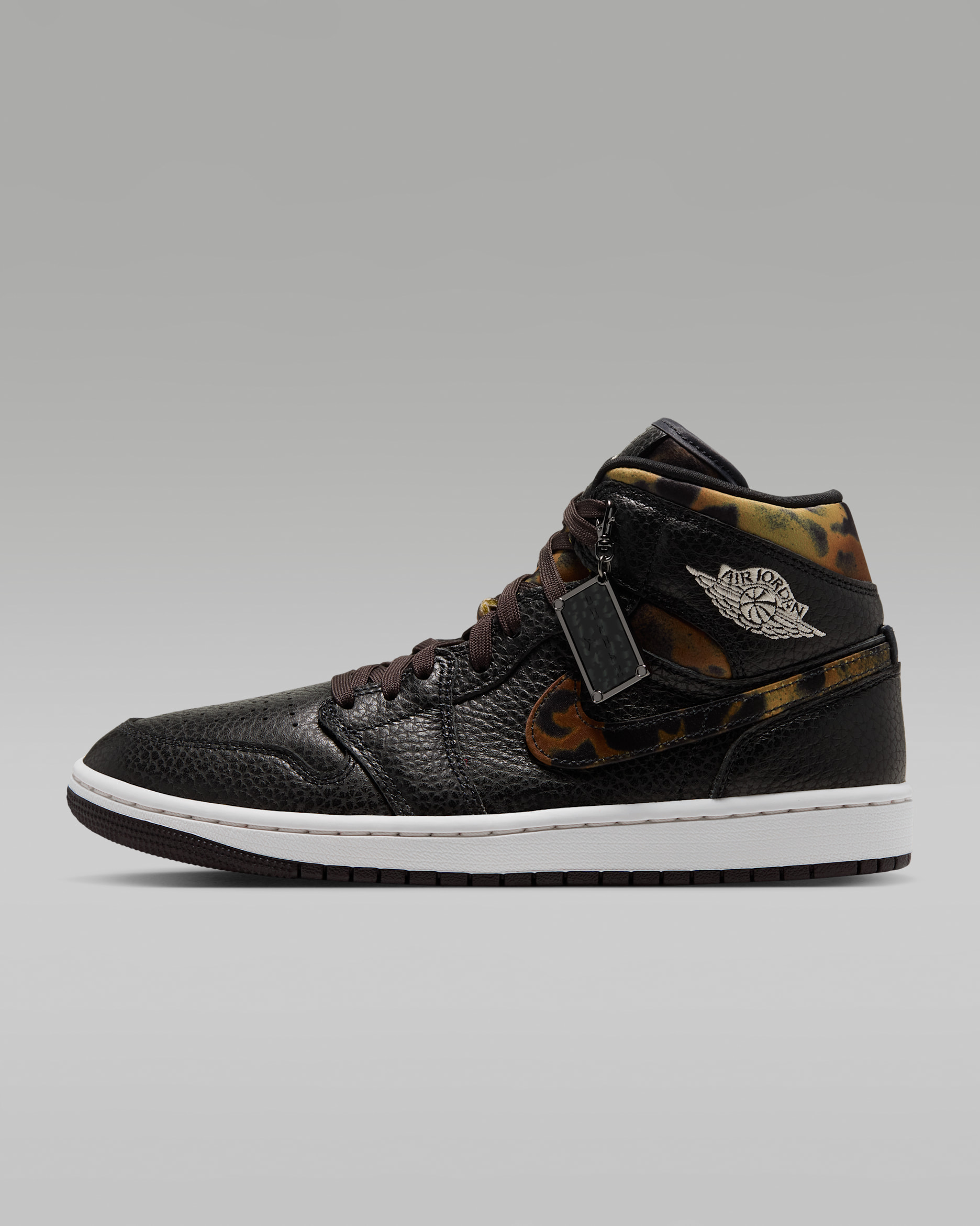 Air Jordan 1 Mid SE — Black/Velvet Brown/Chalk