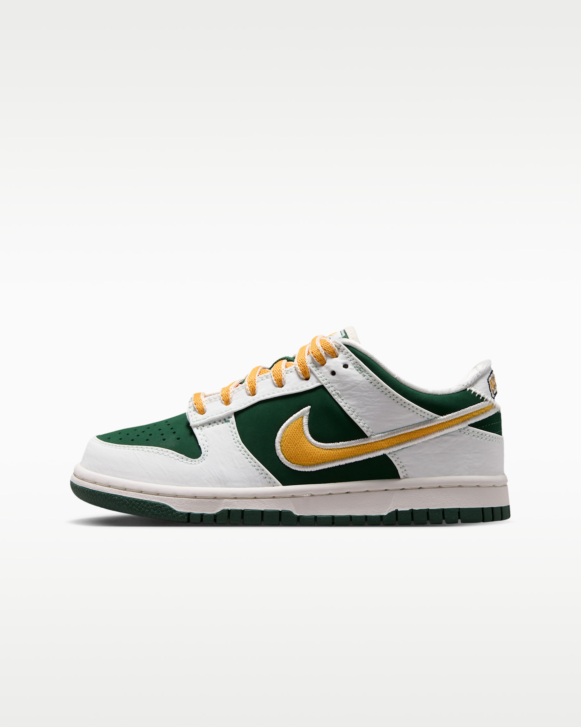 Nike Dunk Low LV8 — Sail/Fir/University Red/University Gold