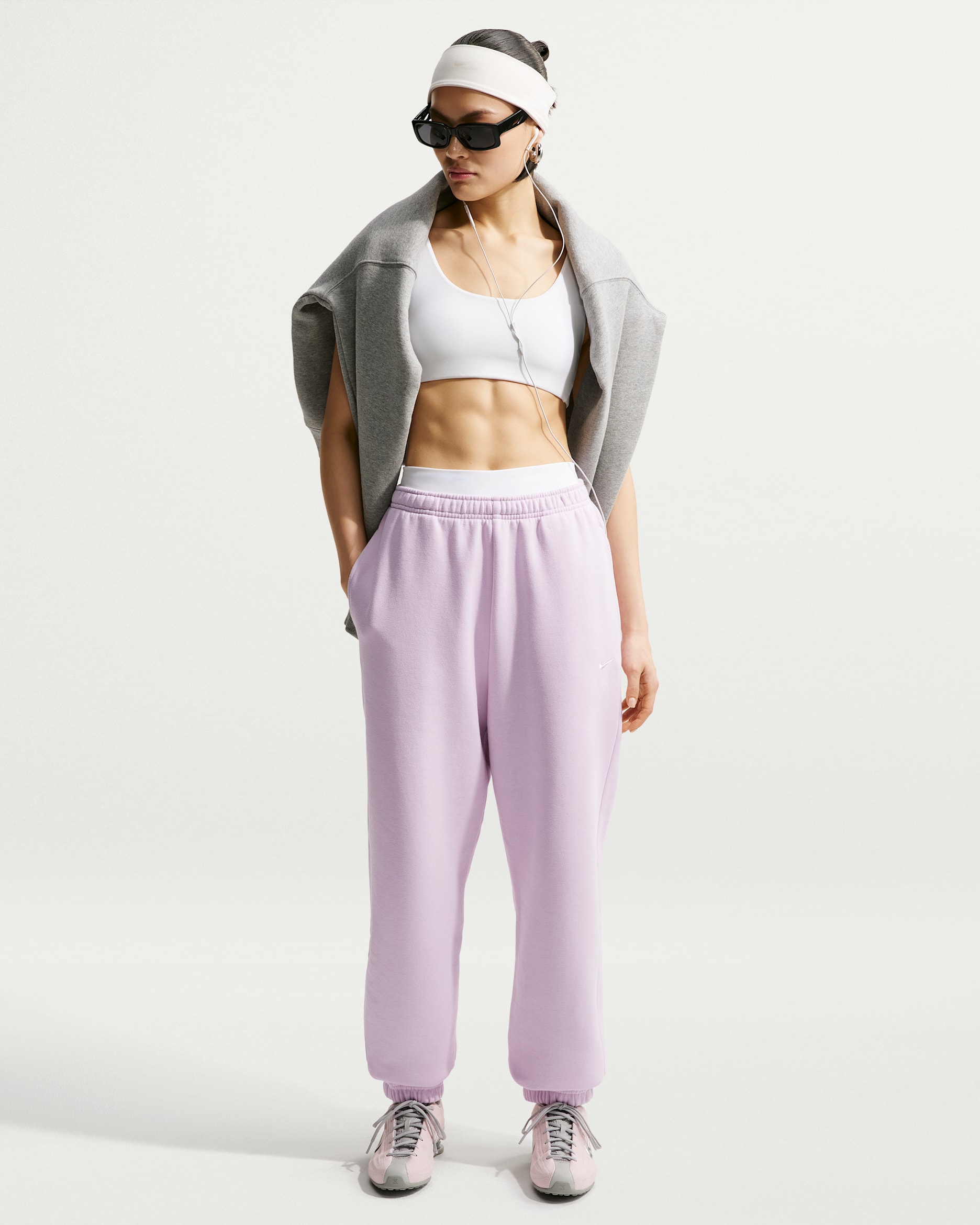 Nike Studio Fleece Medium Weight — Bleached Lilac/Sail