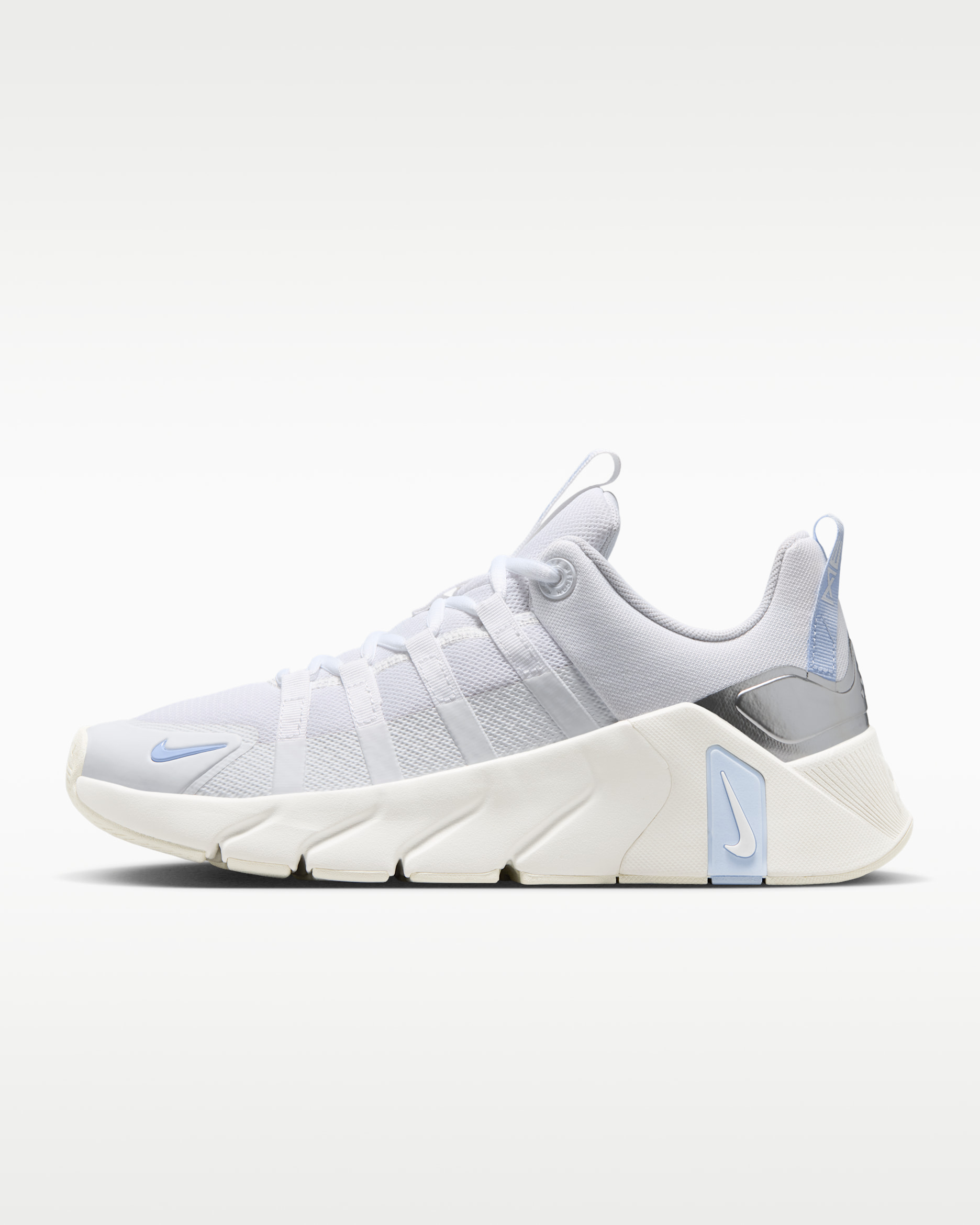 Nike Free Metcon 7 — White/Hydrogen Blue/Metallic Silver/White