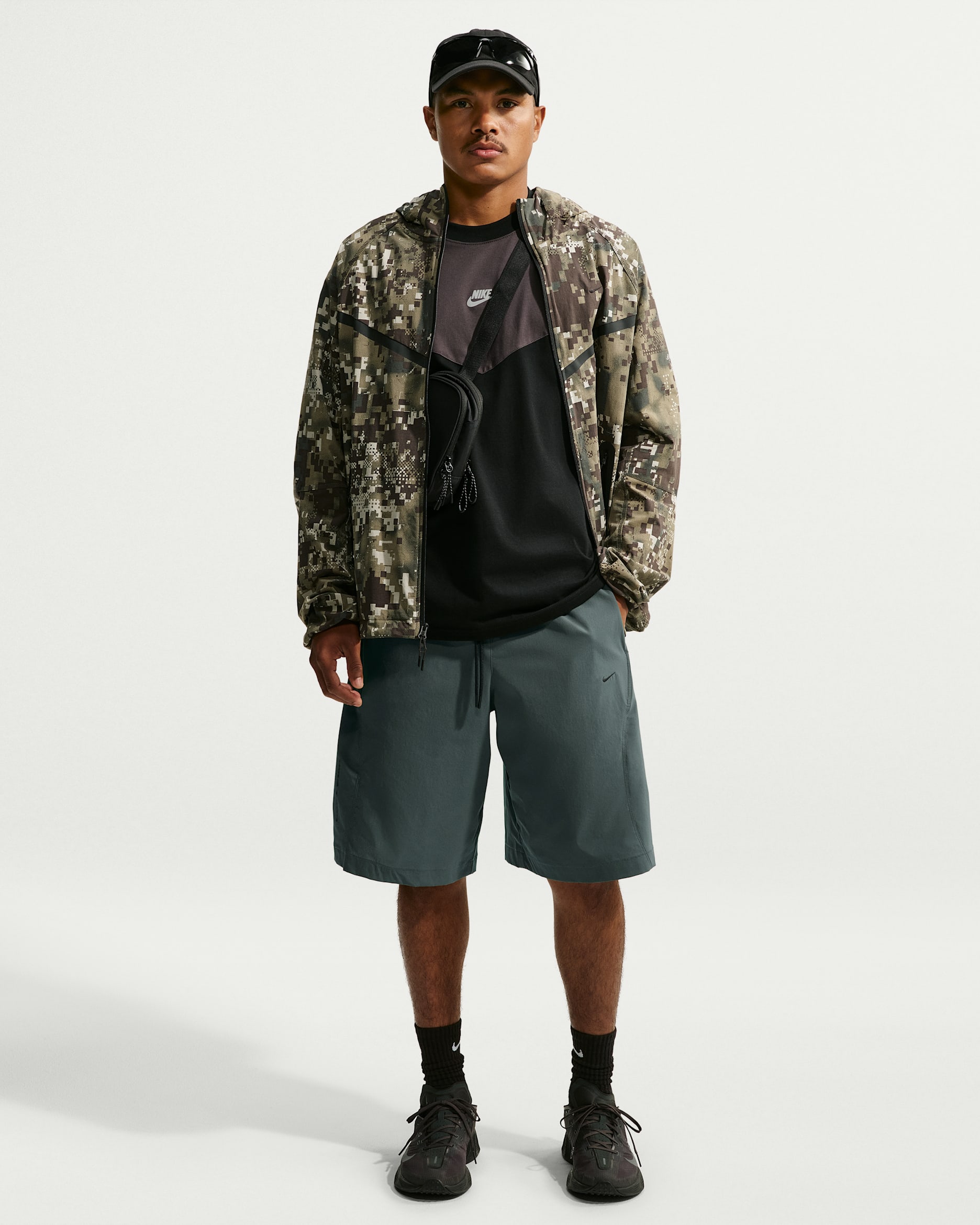 Nike Tech Helios — Camo Green/Black
