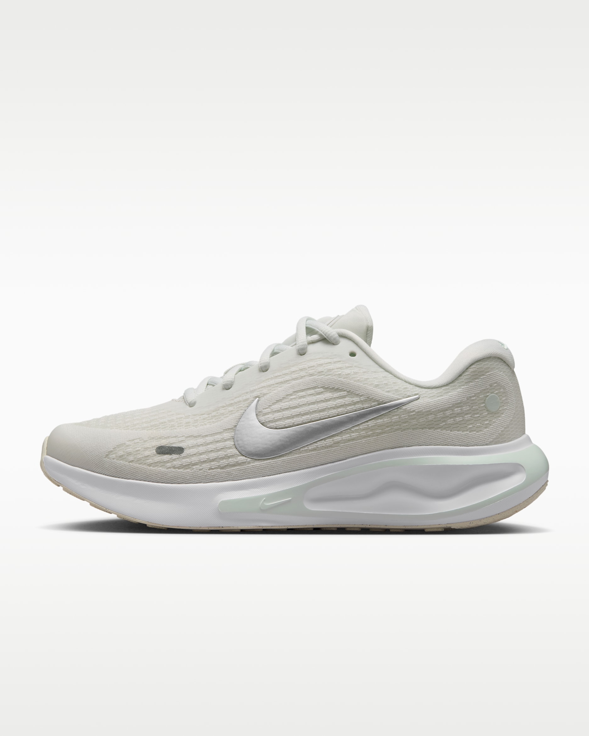 Nike Journey Run — Summit White/Barely Green/White/Metallic Silver