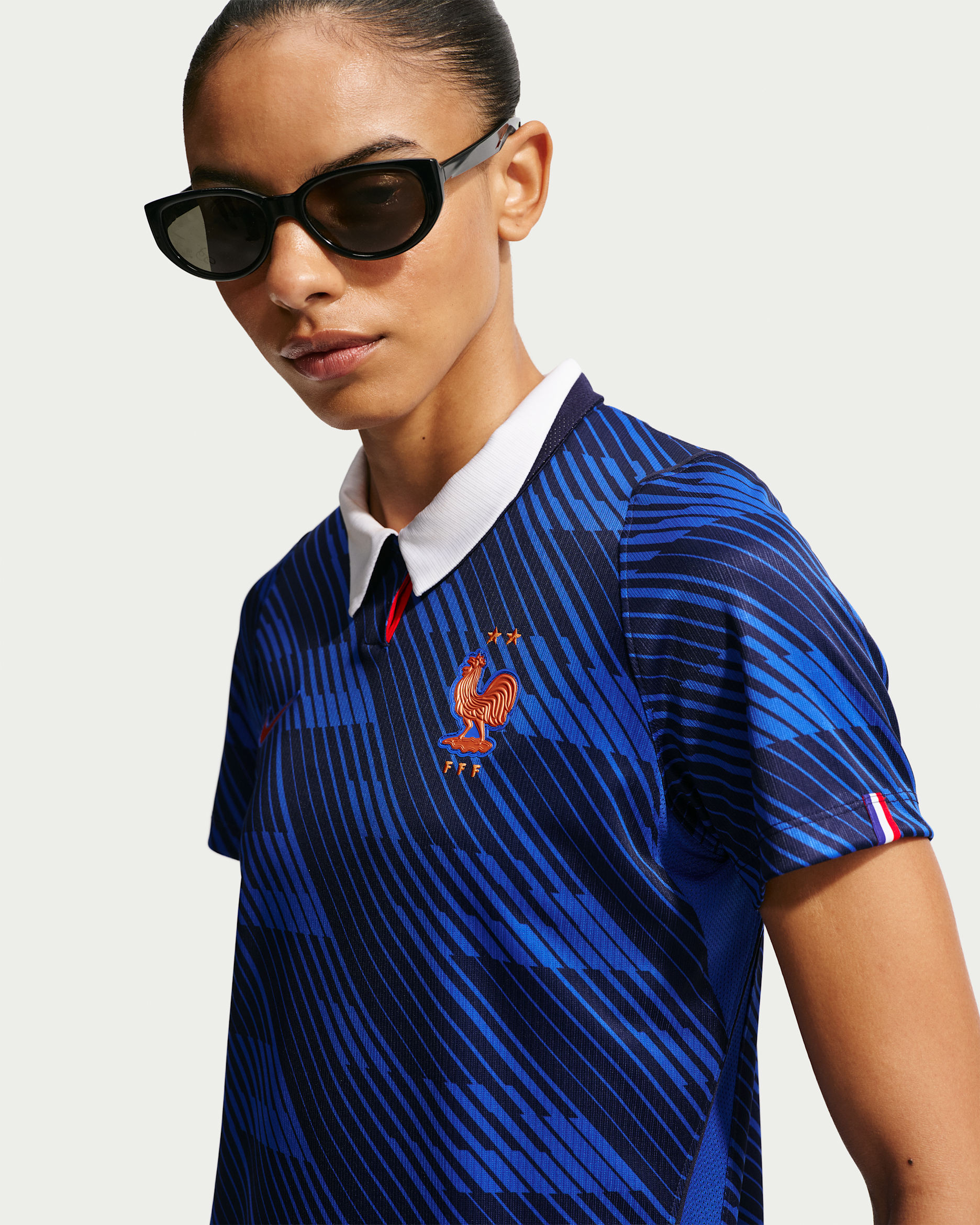 France National Team 2026 Stadium Home — Game Royal/Blackened Blue/White/Metallic Copper