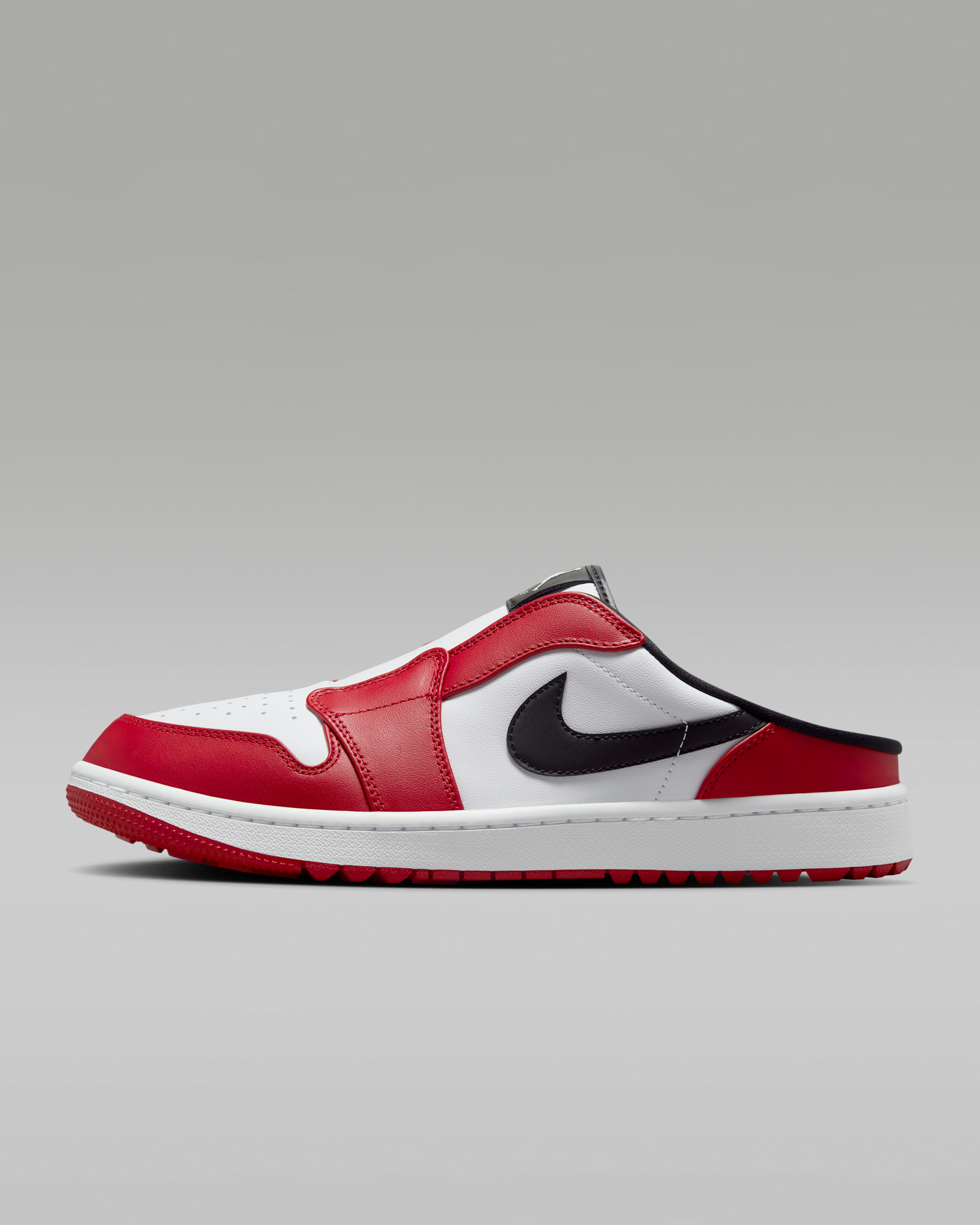 Air Jordan Mule — White/Varsity Red/Black