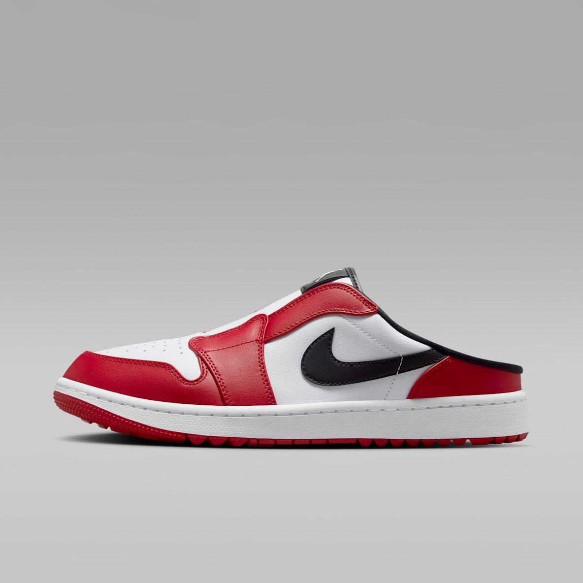 Air Jordan Mule — White/Varsity Red/Black