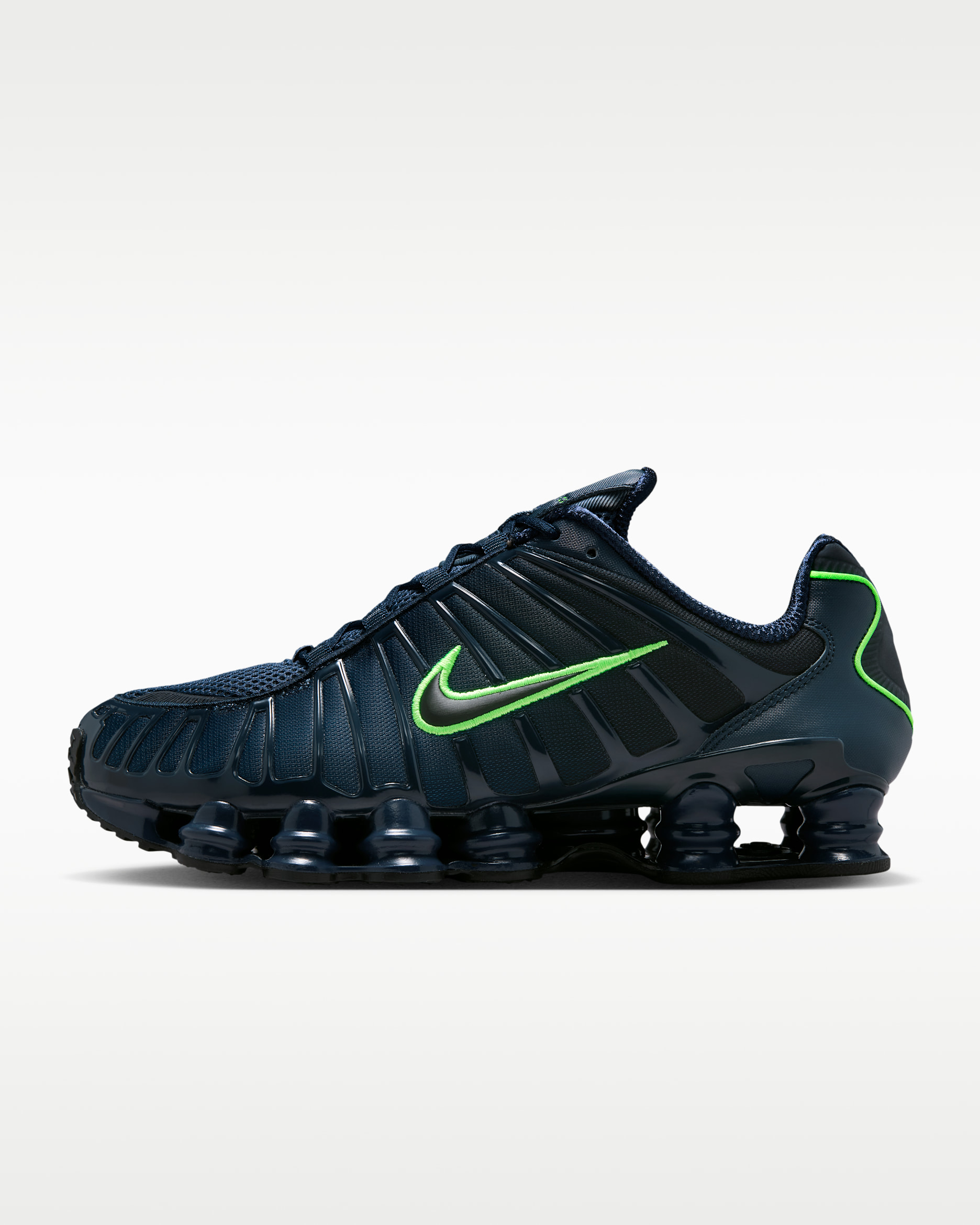 Nike Shox TL — Thunder Blue/Obsidian/Green Strike/Black