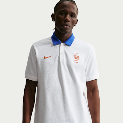 FFF The Nike Polo — White/Game Royal/Metallic Copper