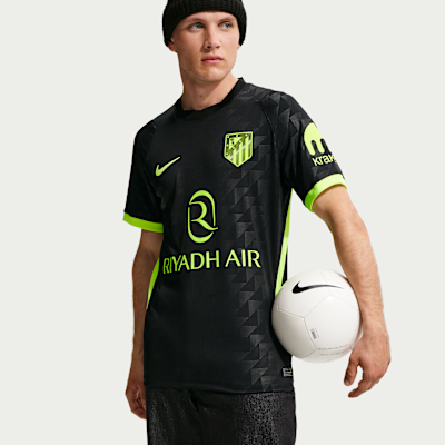 Atlético Madrid 2026/27 Stadium Away — Black/Volt/Volt