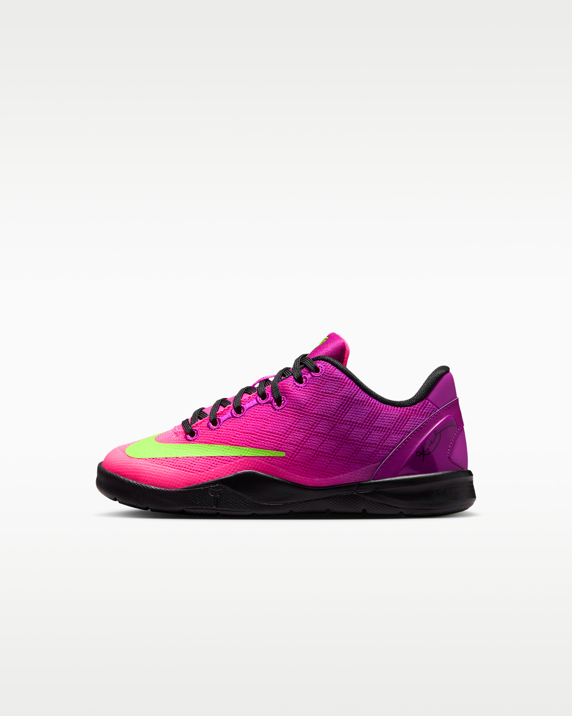 Kobe 8 'Mambacurial' — Red Plum/Pink Flash/Electric Green