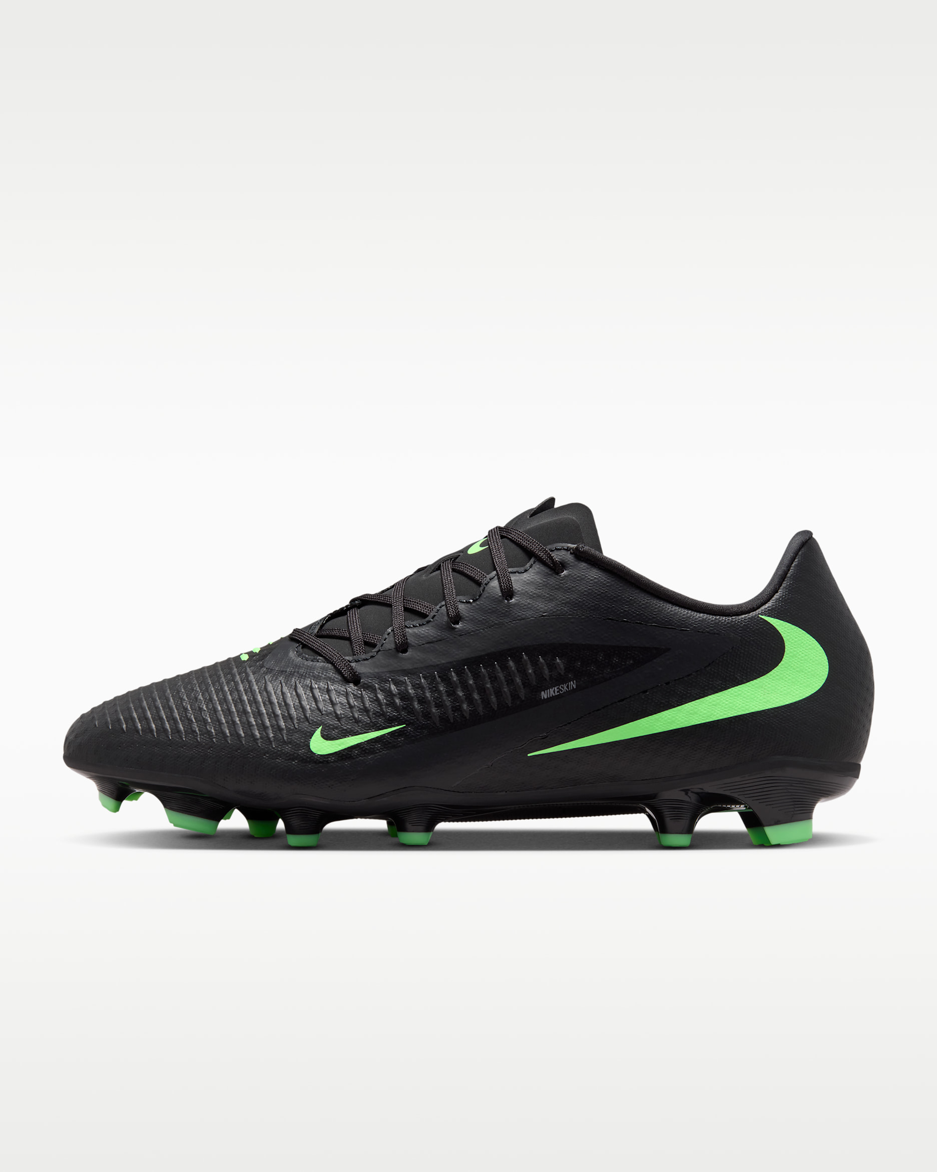 Nike Phantom 6 Low Academy — Black/Black/Illusion Green
