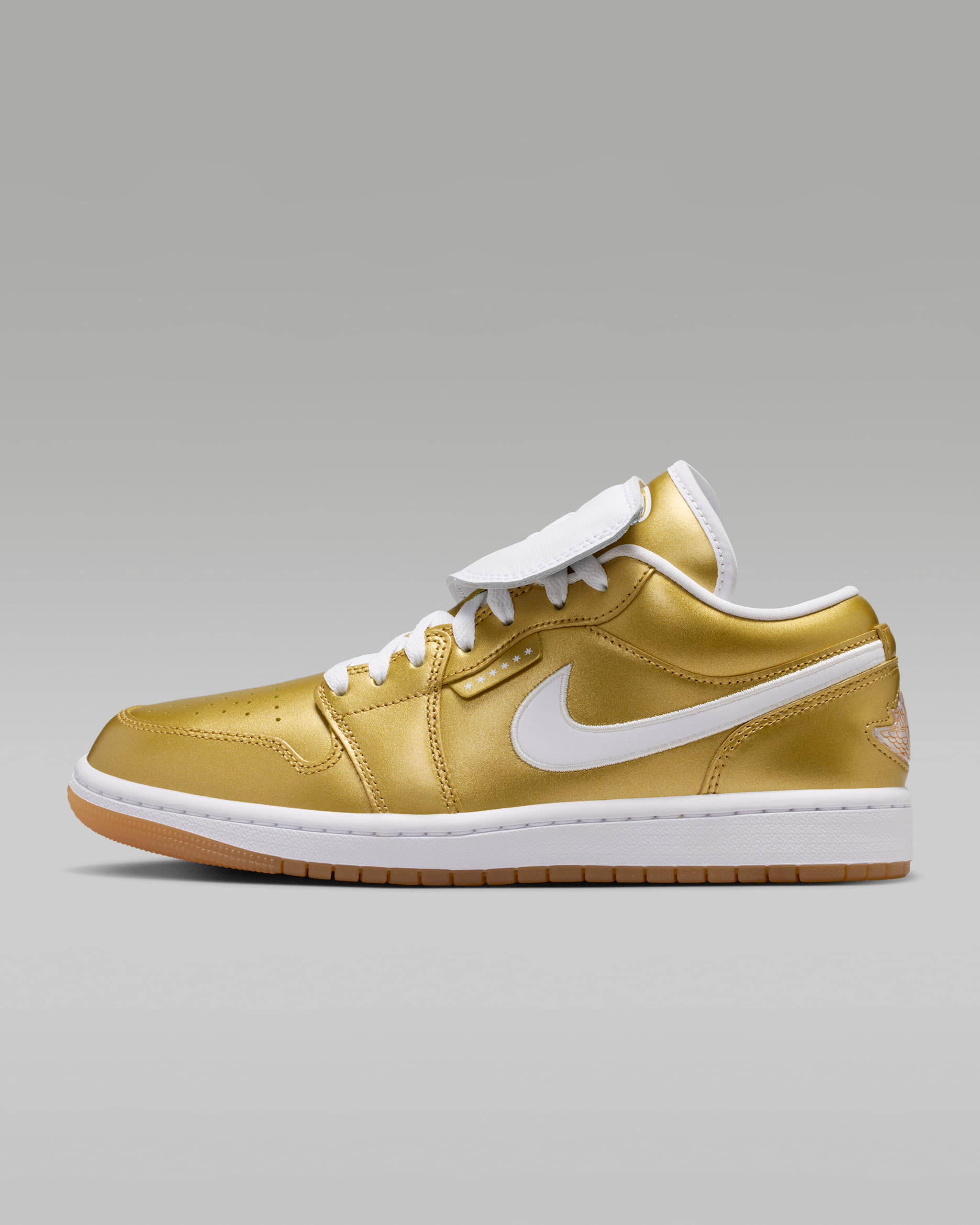Air Jordan 1 Low — Gold/White/Gum Yellow/Gold