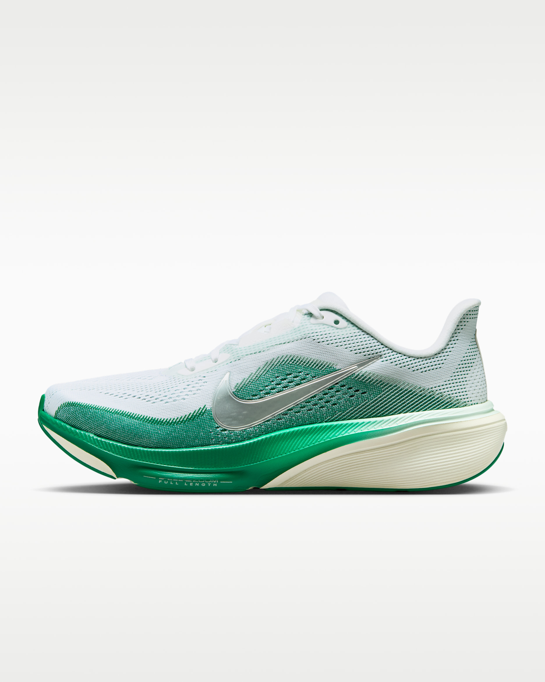 Nike Pegasus 42 — White/Malachite/Barely Green/Metallic Silver