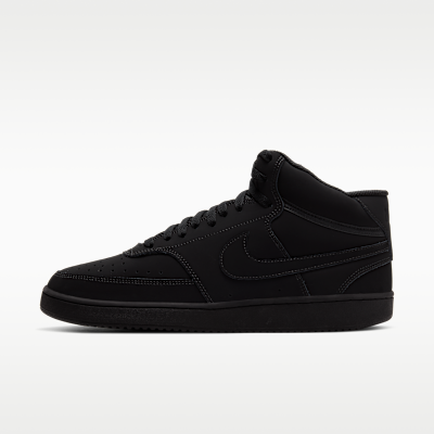 Nike Court Vision Mid — Black/Black/Black