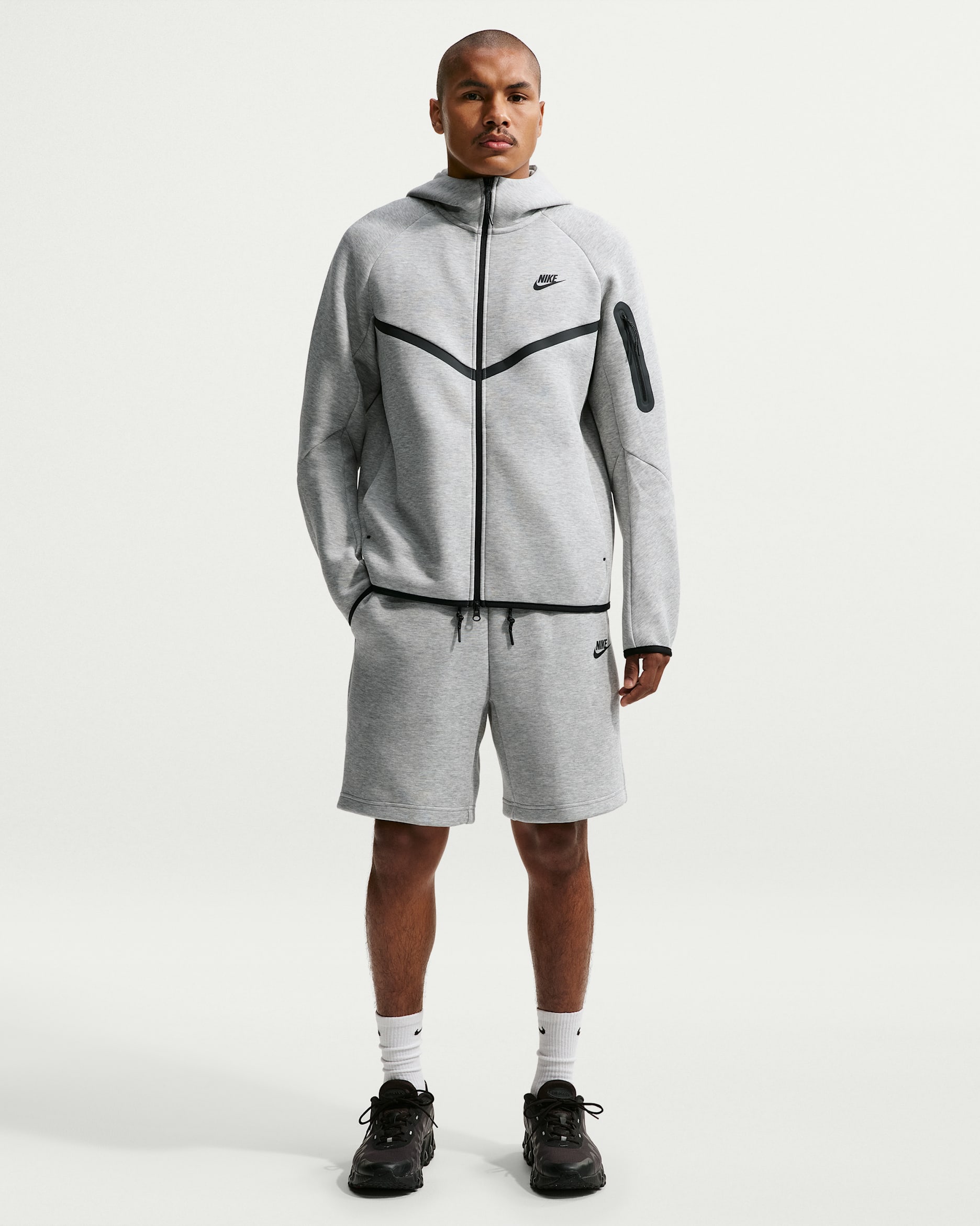 Nike Tech — Dark Grey Heather/Black