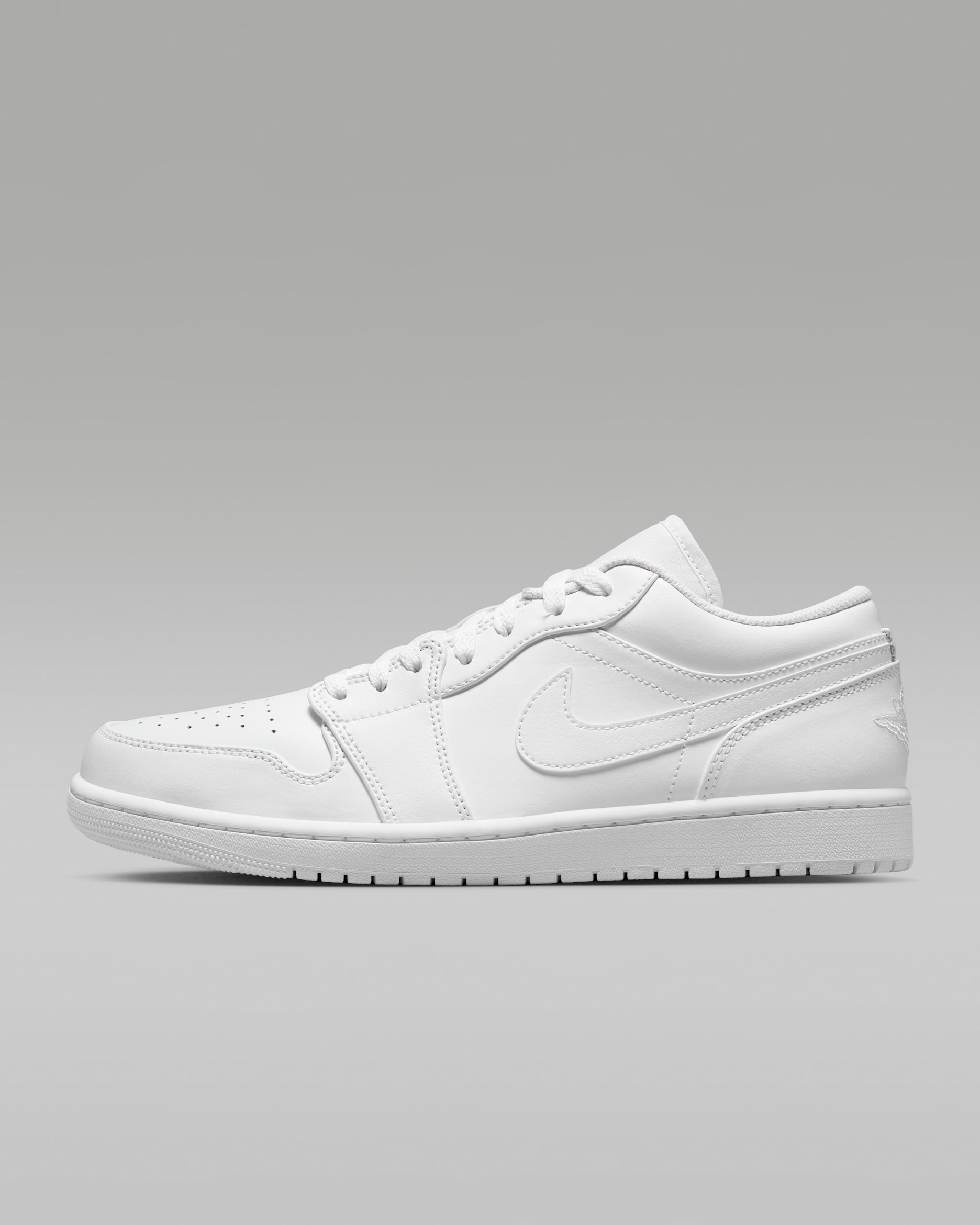 Air Jordan 1 Low — White/White/White