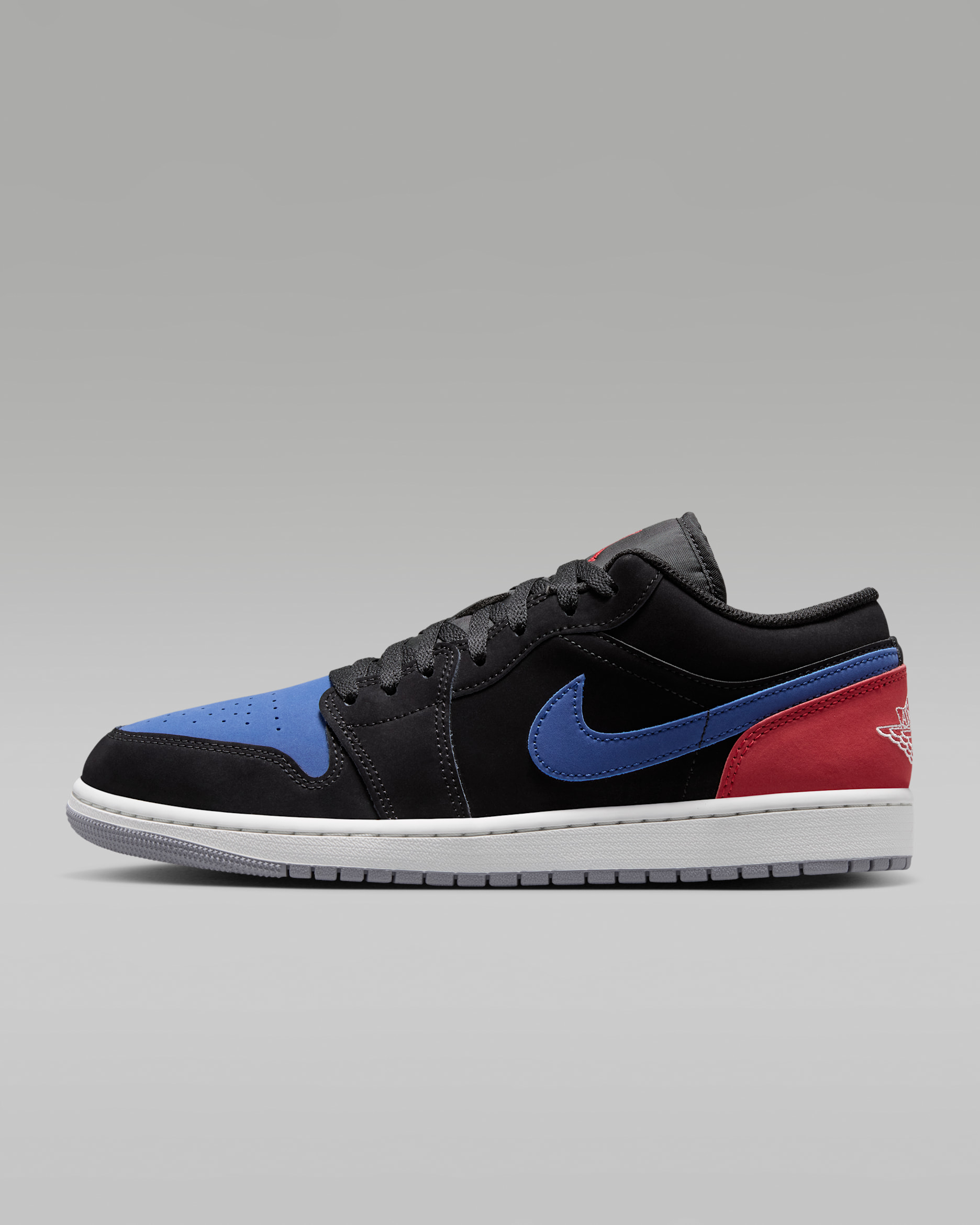 Air Jordan 1 Low — Black/True Blue/Varsity Red/Summit White