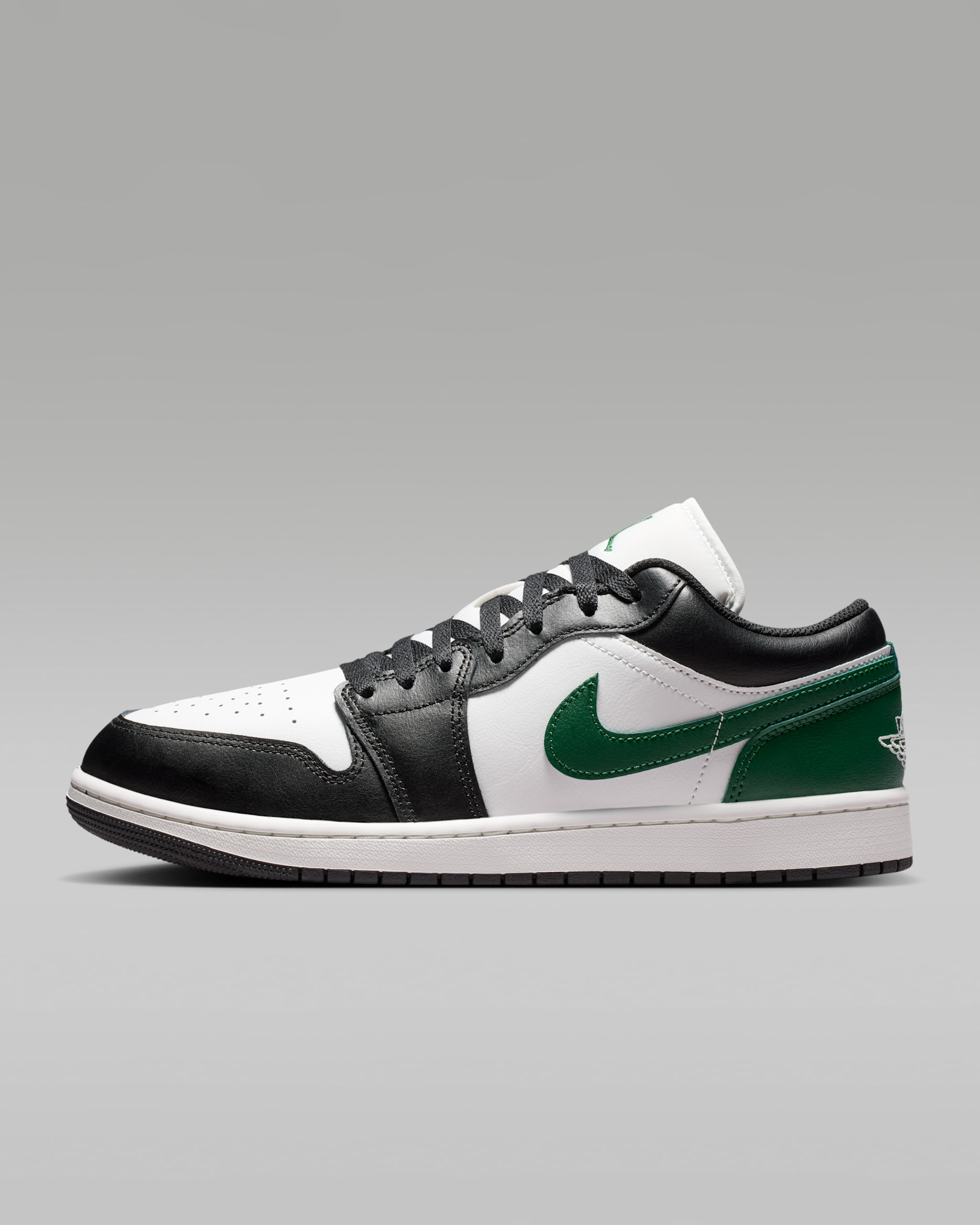 Air Jordan 1 Low — Black/Gorge Green/Summit White
