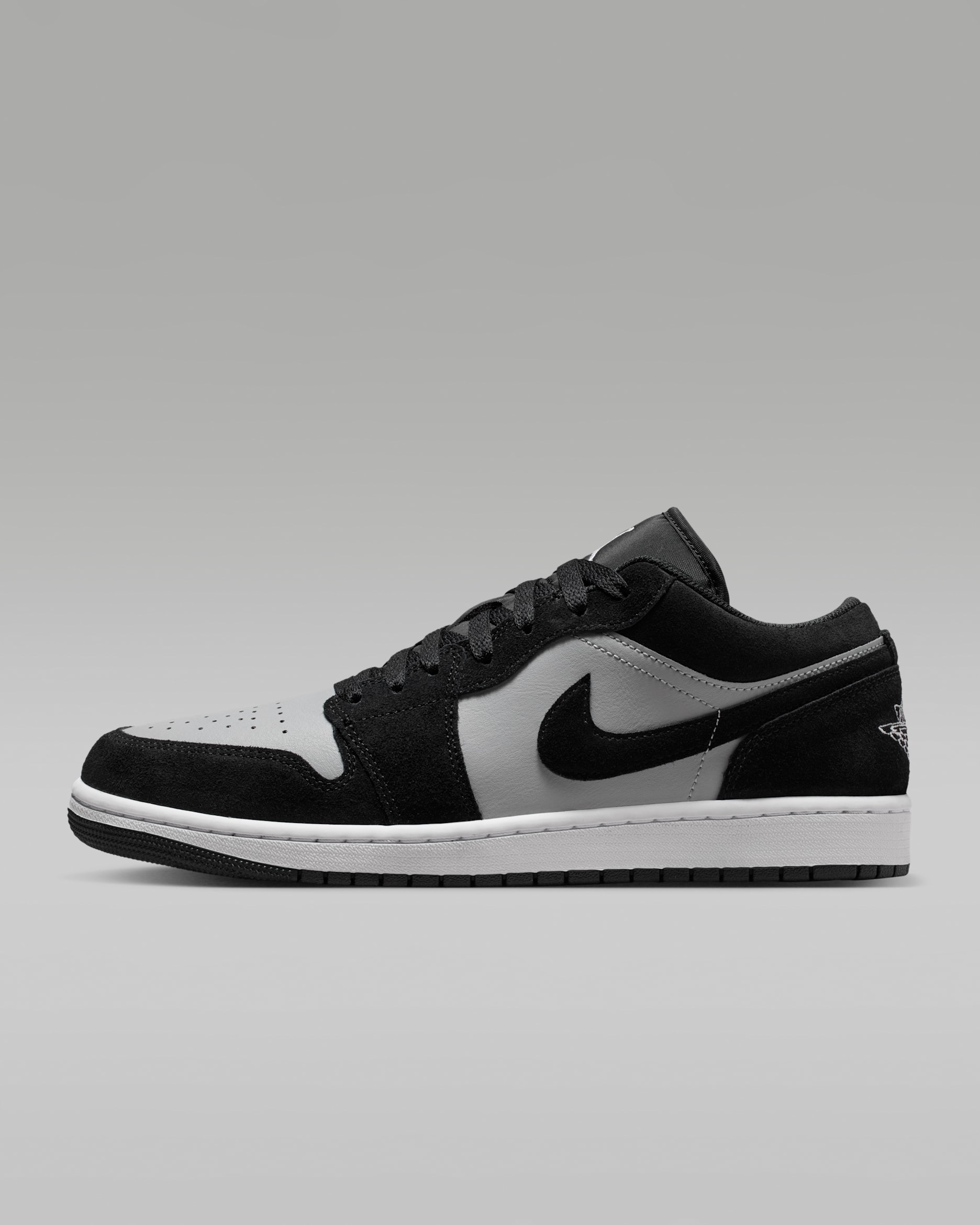 Air Jordan 1 Low — Black/Light Smoke Grey/White