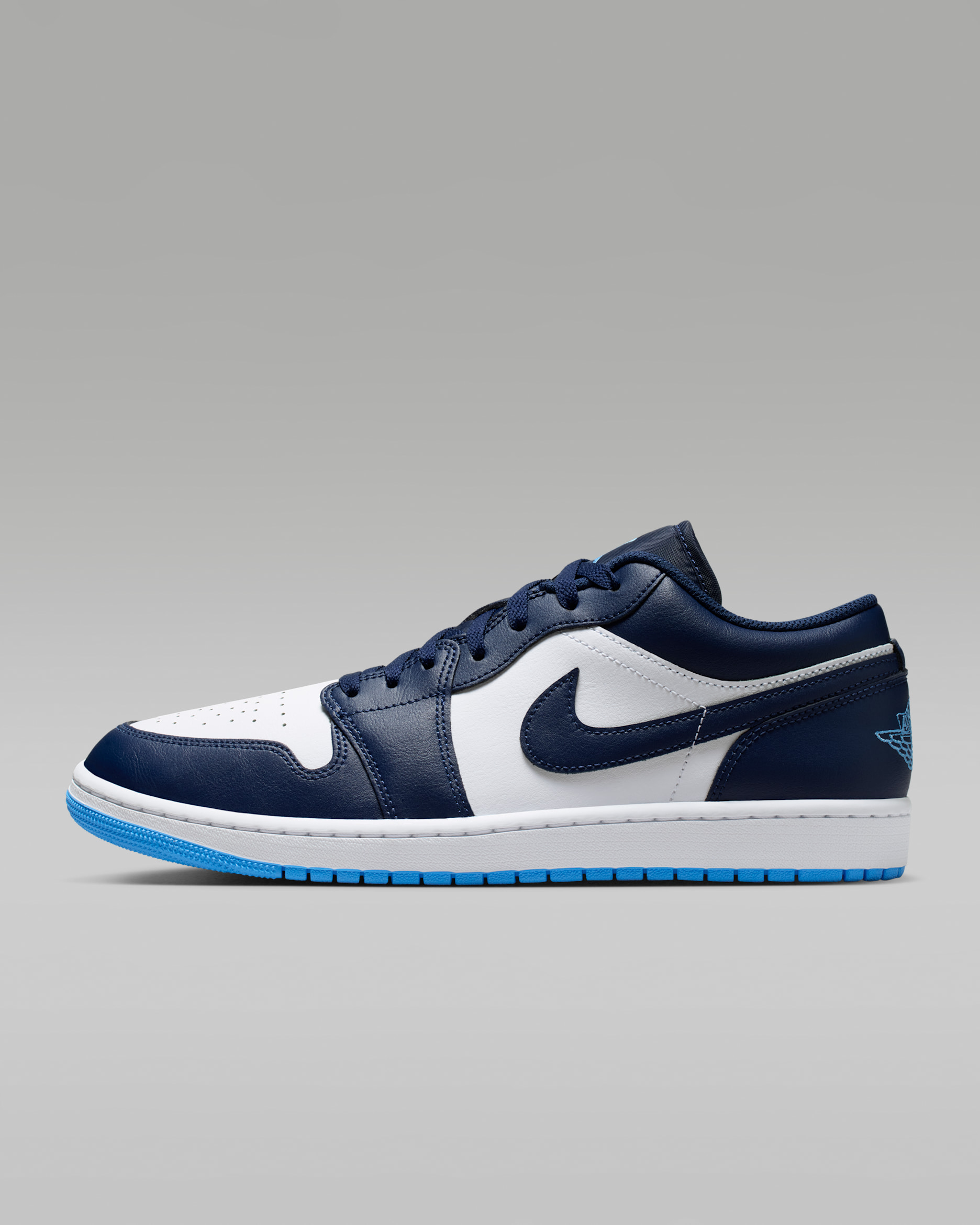 Air Jordan 1 Low — Midnight Navy/White/University Blue