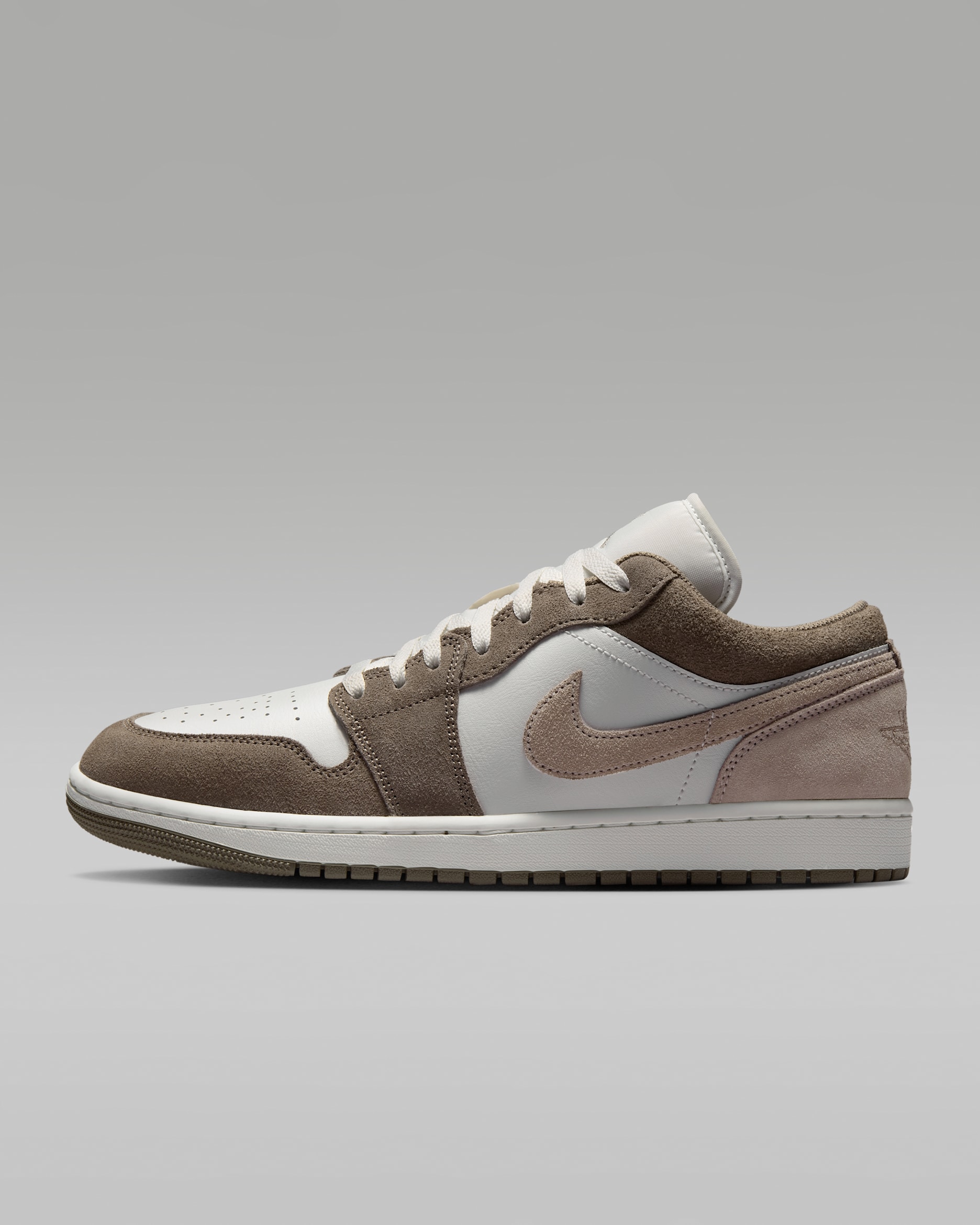 Air Jordan 1 Low — Olive Grey/Summit White/Pale Ivory/Enigma Stone