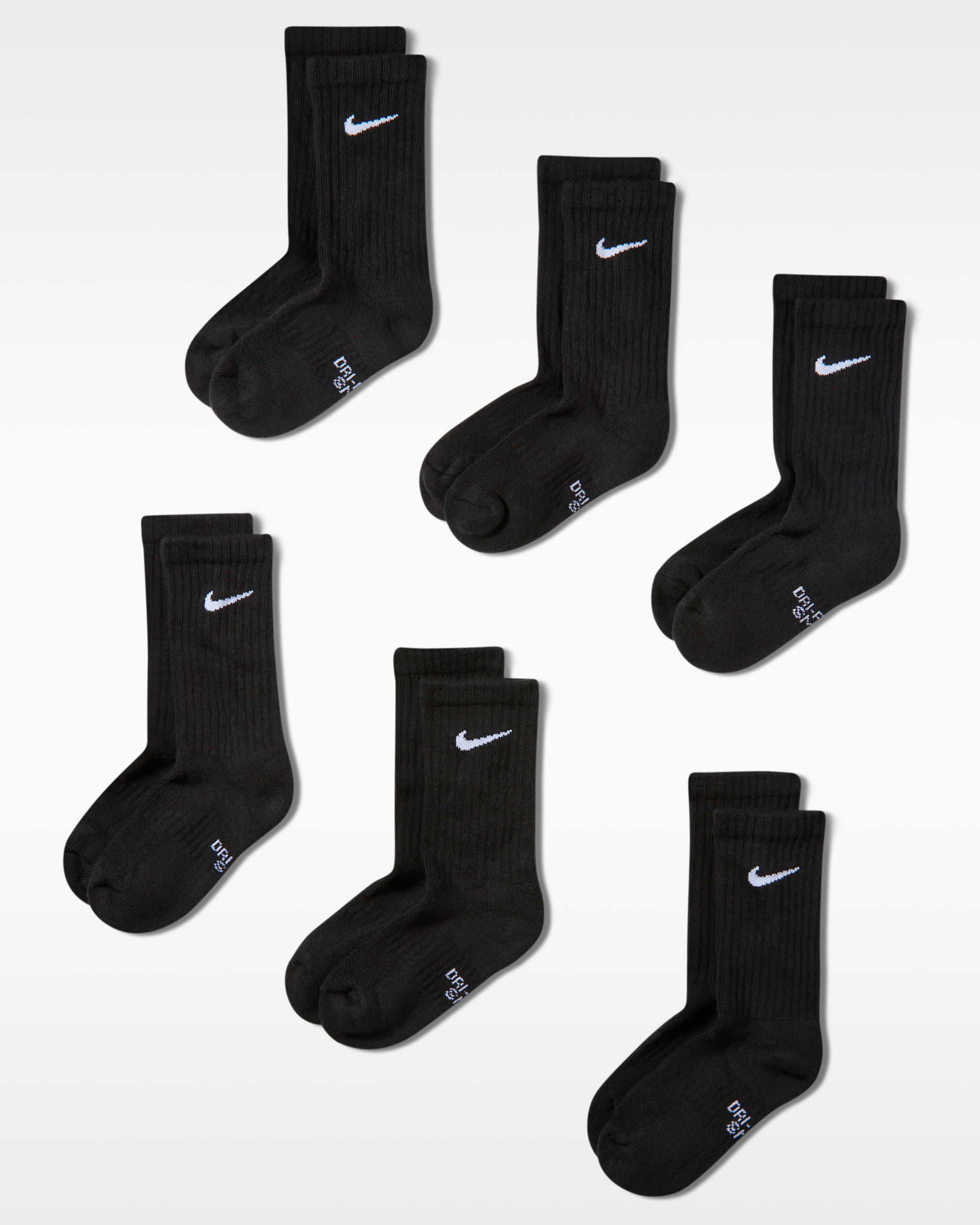 Nike Performance Cushioned Crew — Black/White