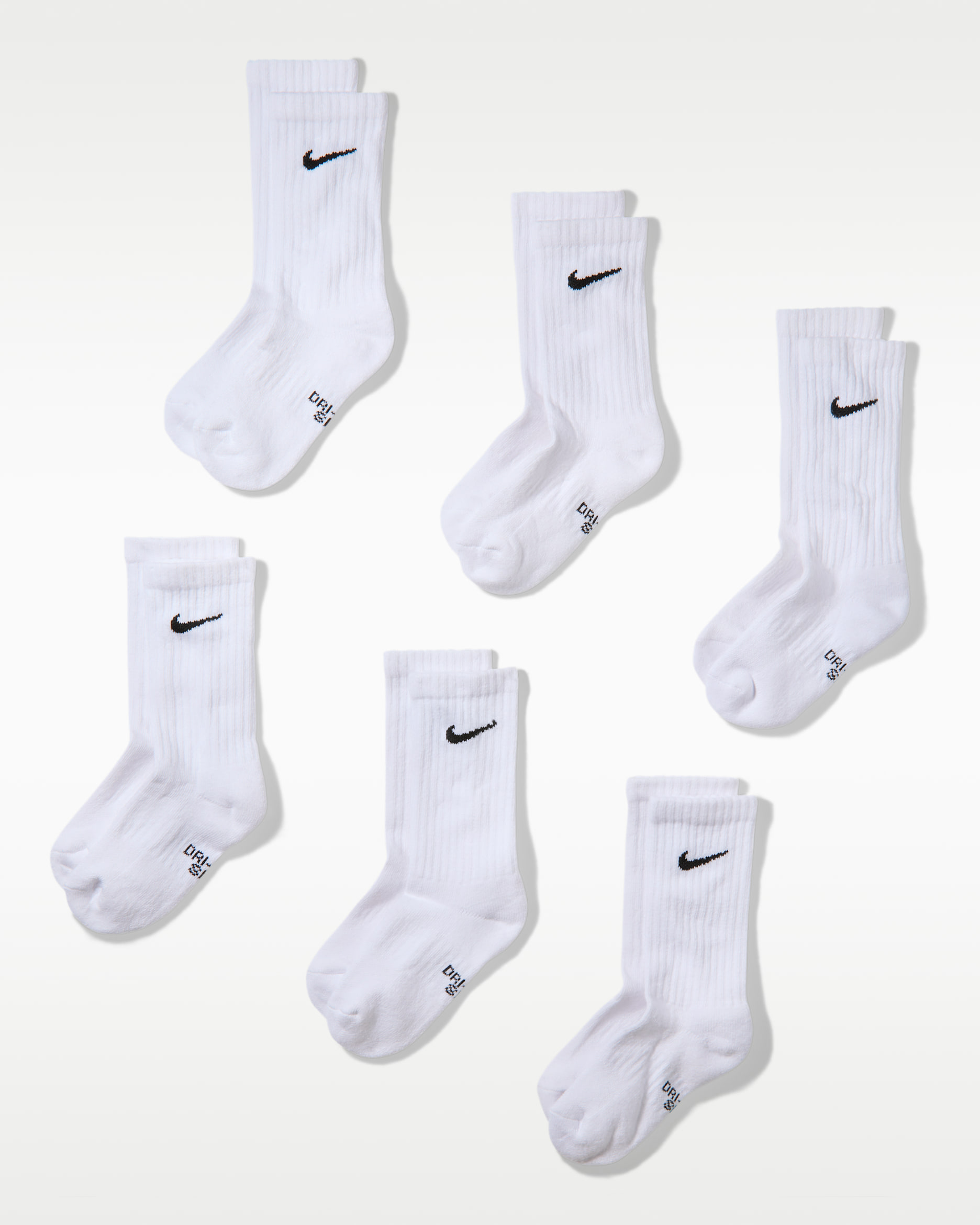 Nike Performance Cushioned Crew — White/Black