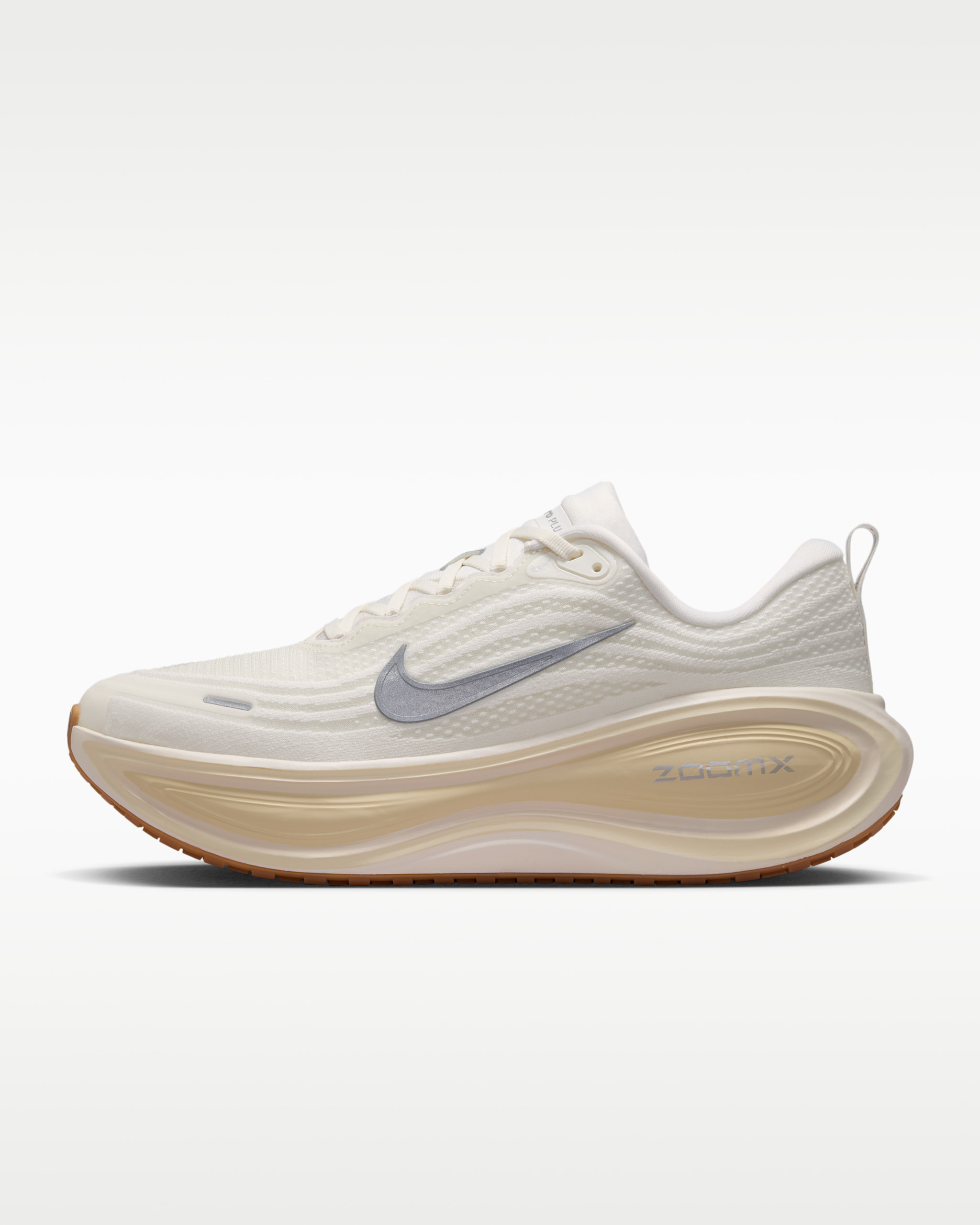 Nike Vomero Plus — Sail/Coconut Milk/Light Khaki/Metallic Silver
