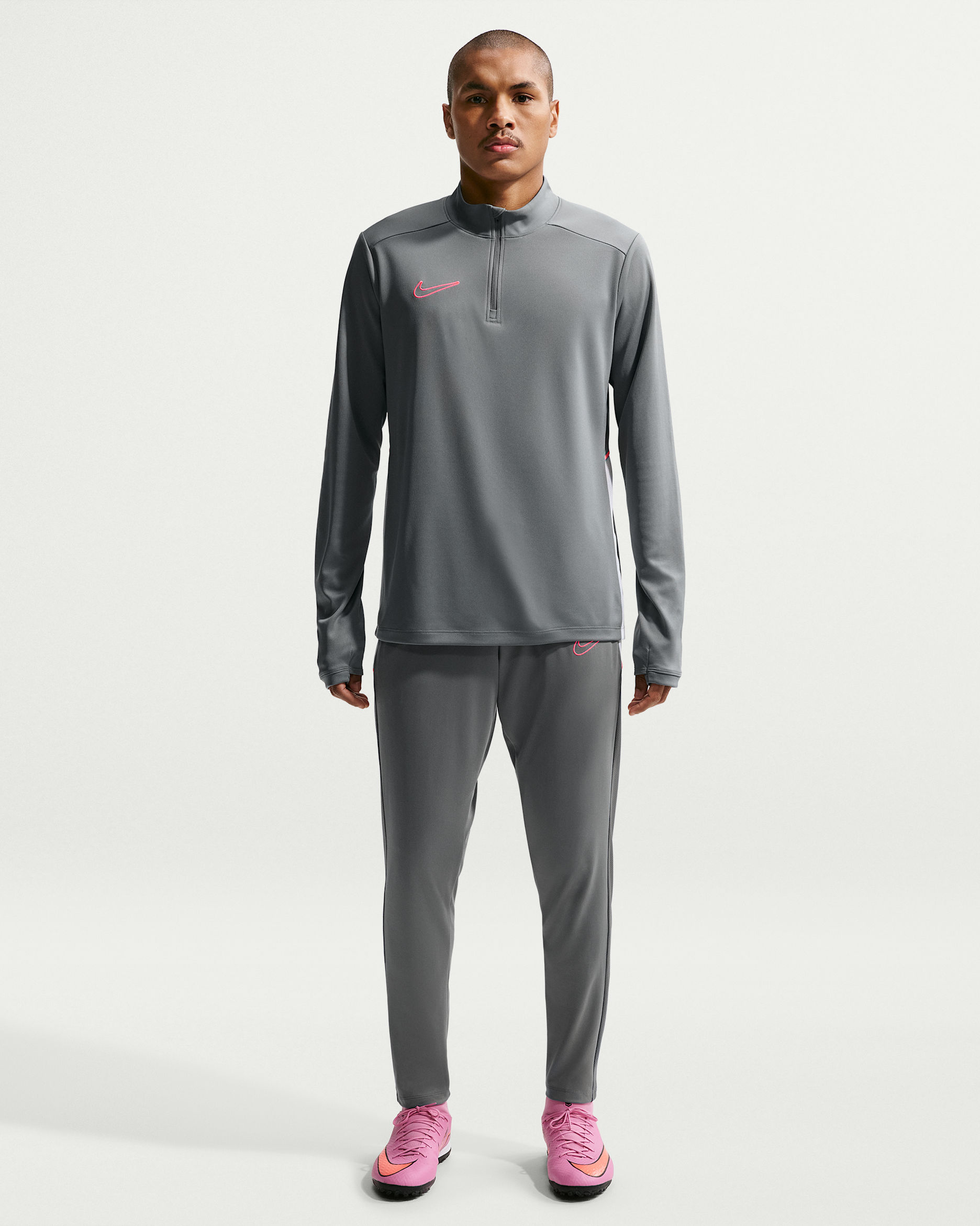 Nike Academy — Smoke Grey/White/Hot Punch/Hot Punch