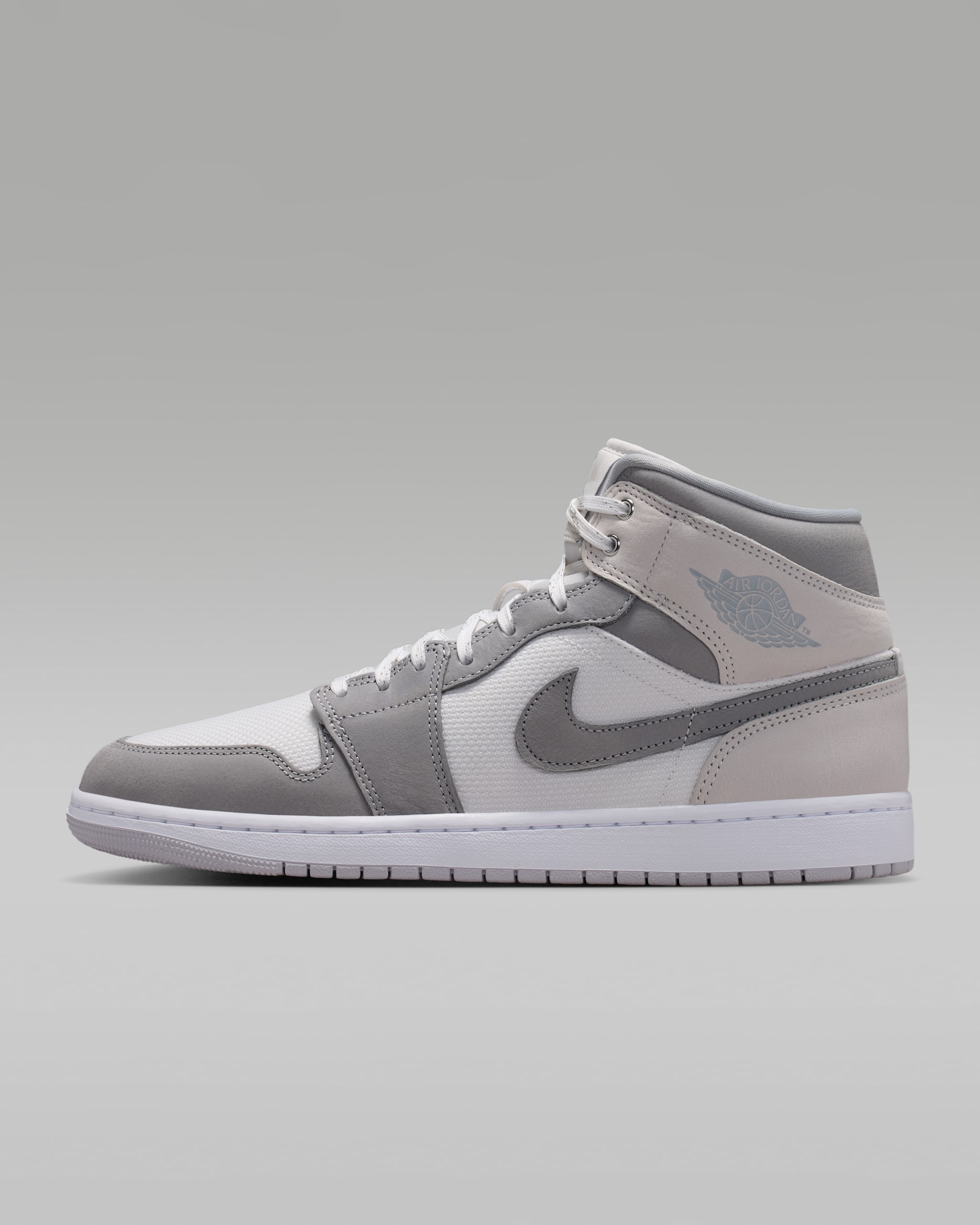 Air Jordan 1 Mid SE — Summit White/Phantom/Sail/Light Smoke Grey