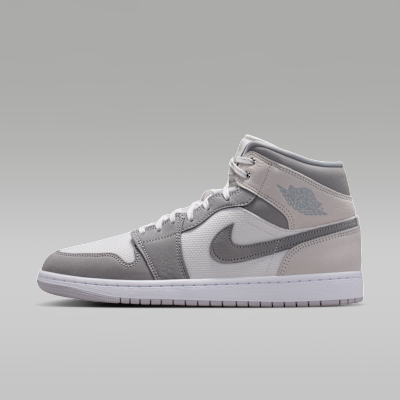 Air Jordan 1 Mid SE — Summit White/Phantom/Sail/Light Smoke Grey