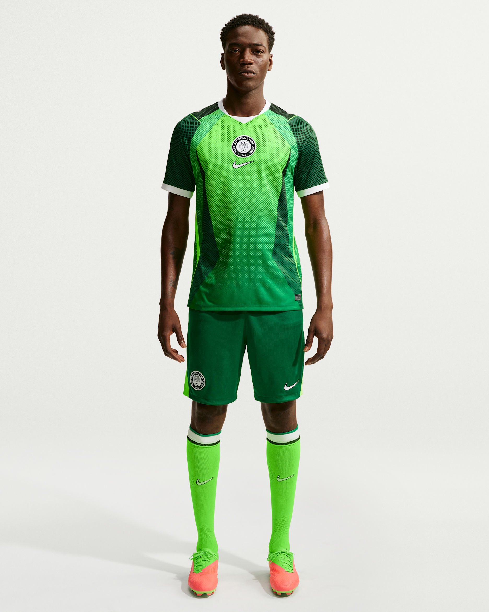 Nigeria 2026 Stadium Home — Pine Green/Electric Green/White