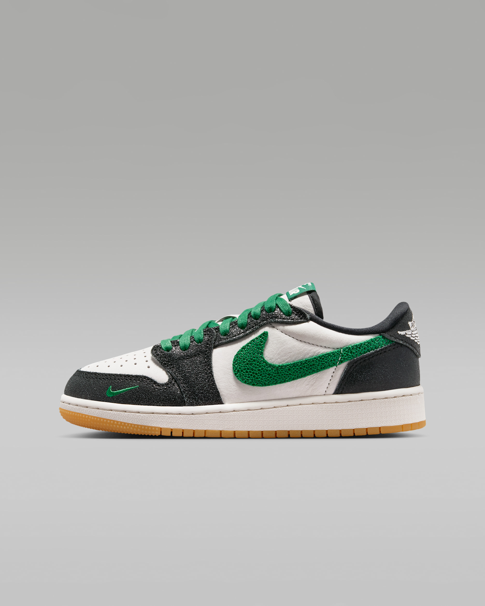 Air Jordan 1 Retro Low OG 'Phantom and Pine Green' — Phantom/Black/Multi-Colour/Pine Green