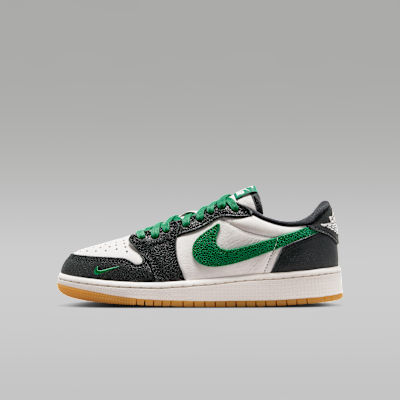 Air Jordan 1 Retro Low OG 'Phantom and Pine Green' — Phantom/Black/Multi-Colour/Pine Green