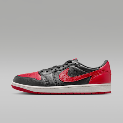 Air Jordan 1 Retro Low OG 'Banned' — Black/Varsity Red/Summit White/Black
