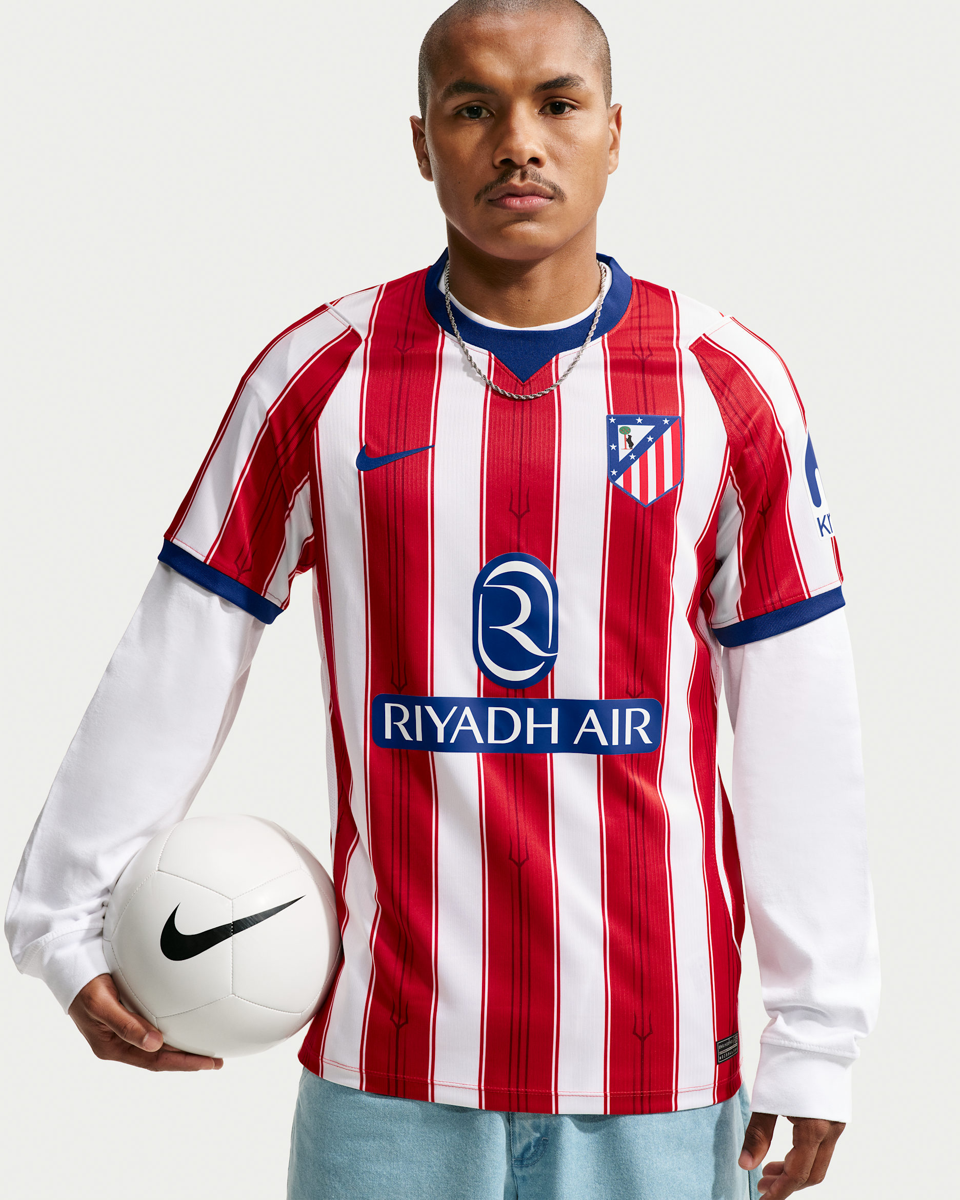 Atlético Madrid 2026/27 Stadium Home — White/University Red/Deep Royal Blue/Deep Royal Blue