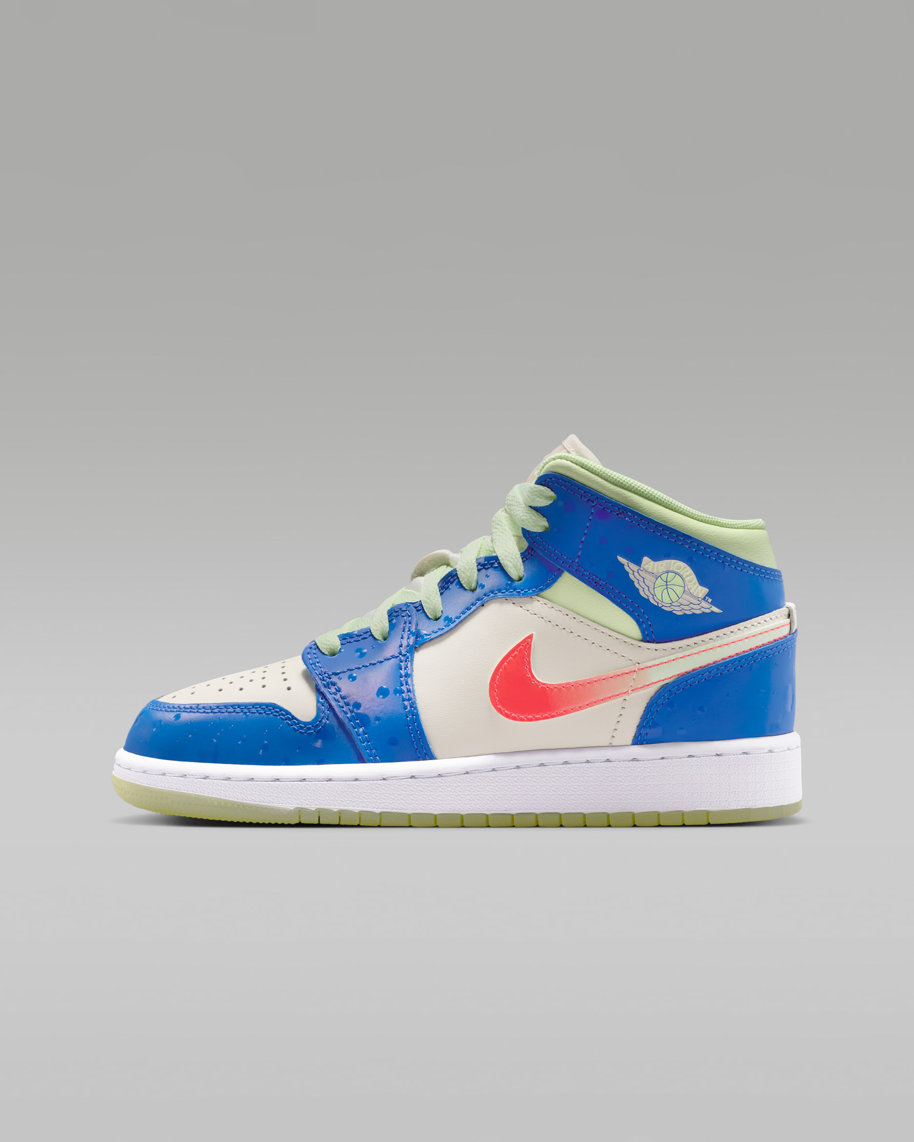 Air Jordan 1 Mid SE — Game Royal/Barely Volt/Infrared 23/Pale Ivory