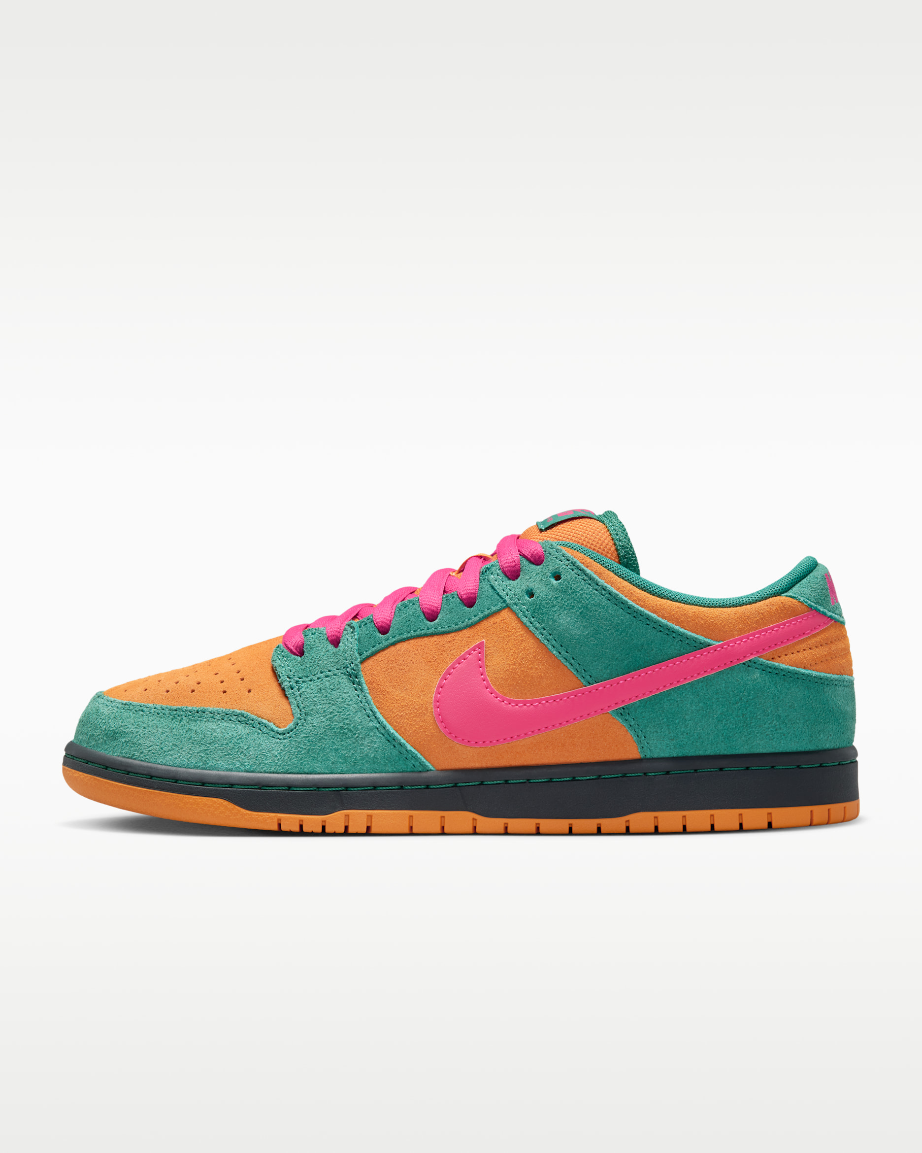 Nike SB Dunk Low Pro — Green Noise/Light Curry/Off-Noir/Watermelon