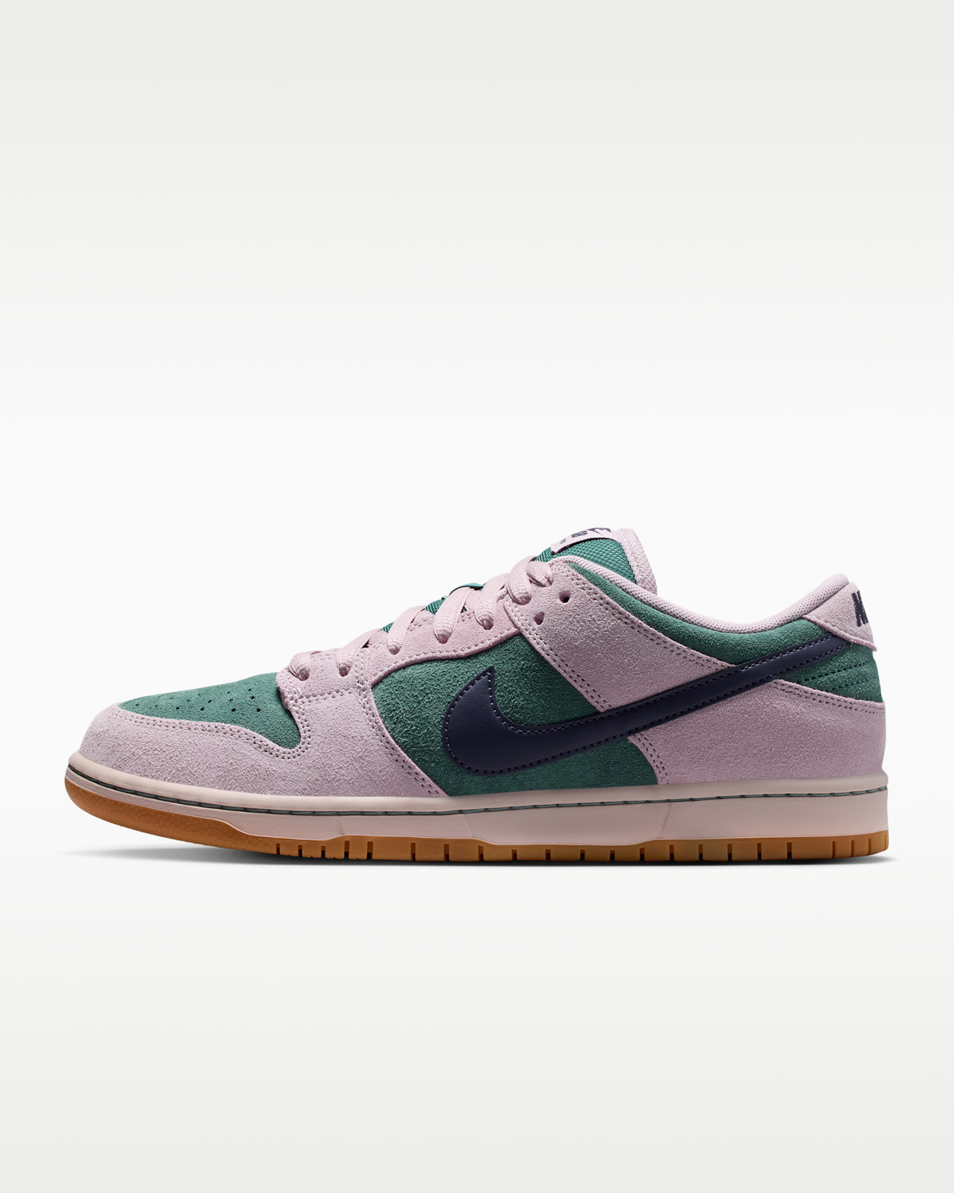 Nike SB Dunk Low Pro — Mineral Slate/Particle Rose/Silt Red/Dark Raisin