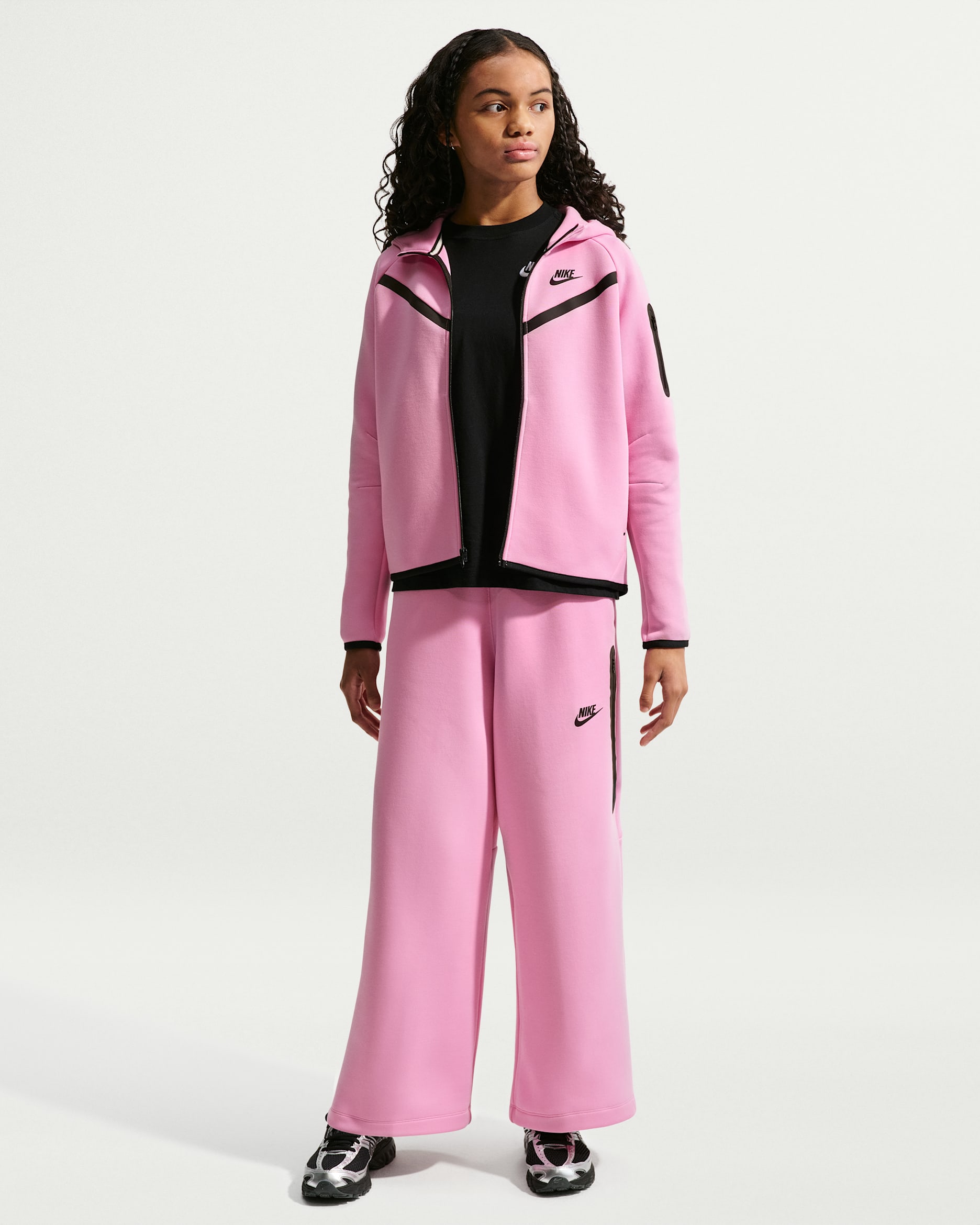 Nike Tech Fleece — Pink Rise/Black