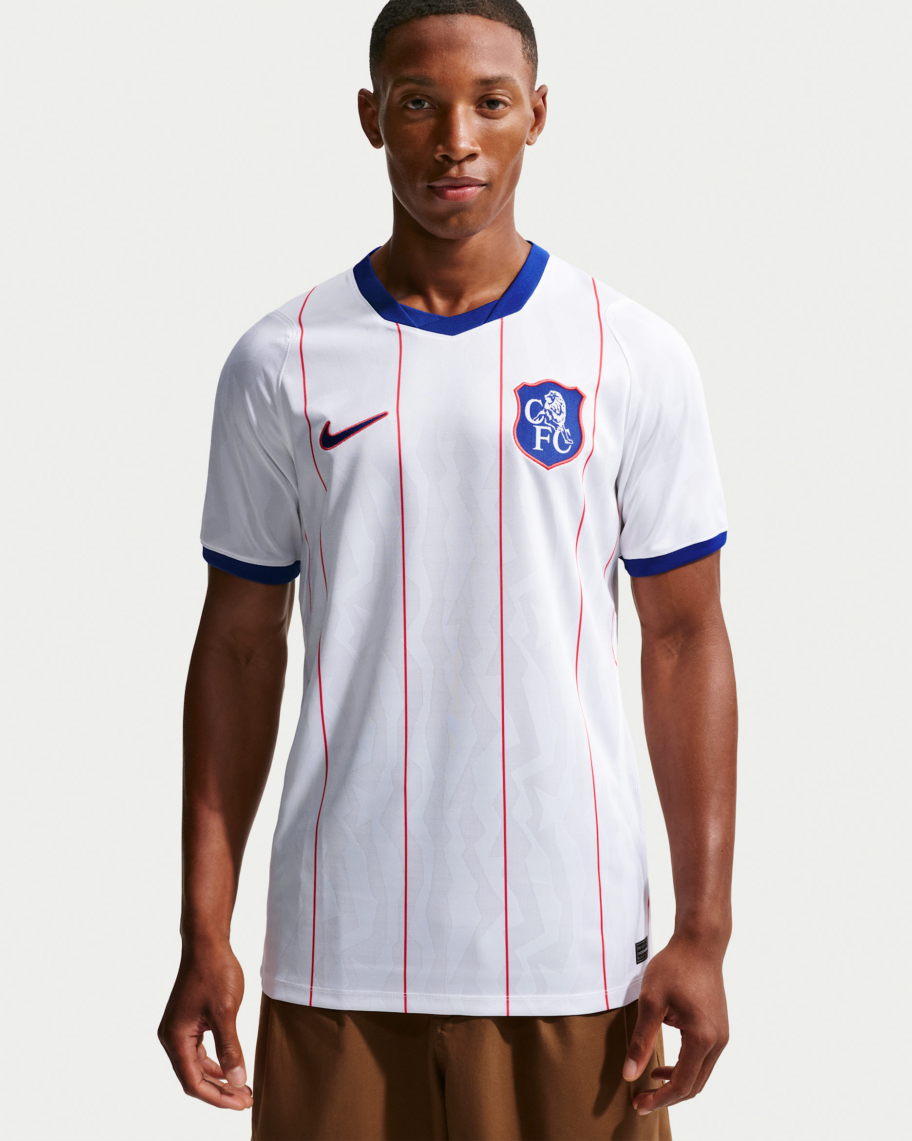 Chelsea F.C. 2026/27 Stadium Third — White/Rush Blue/Global Red/Rush Blue