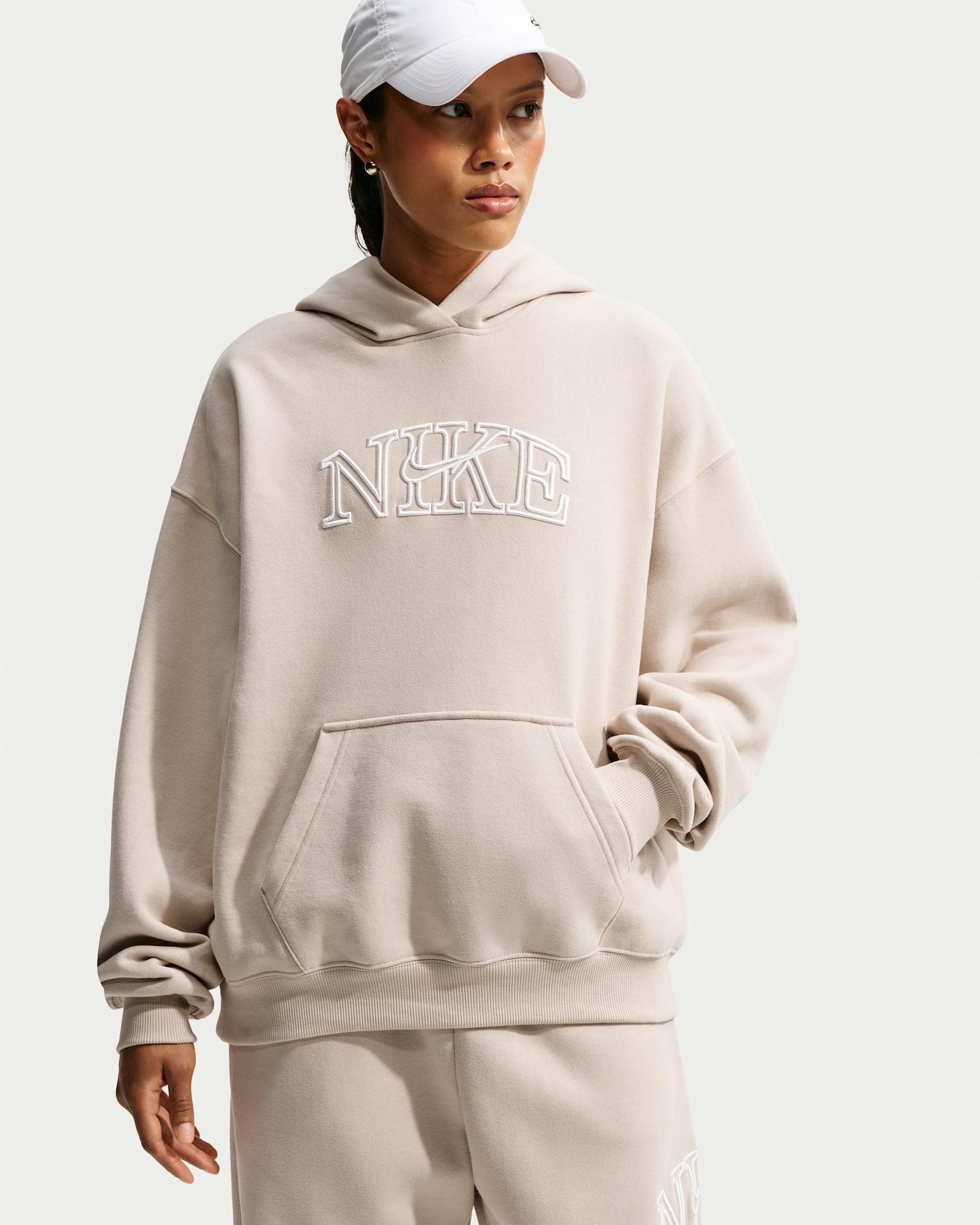 Nike Studio Fleece Medium Weight 'Graphic Pack' — Cream II/Sail